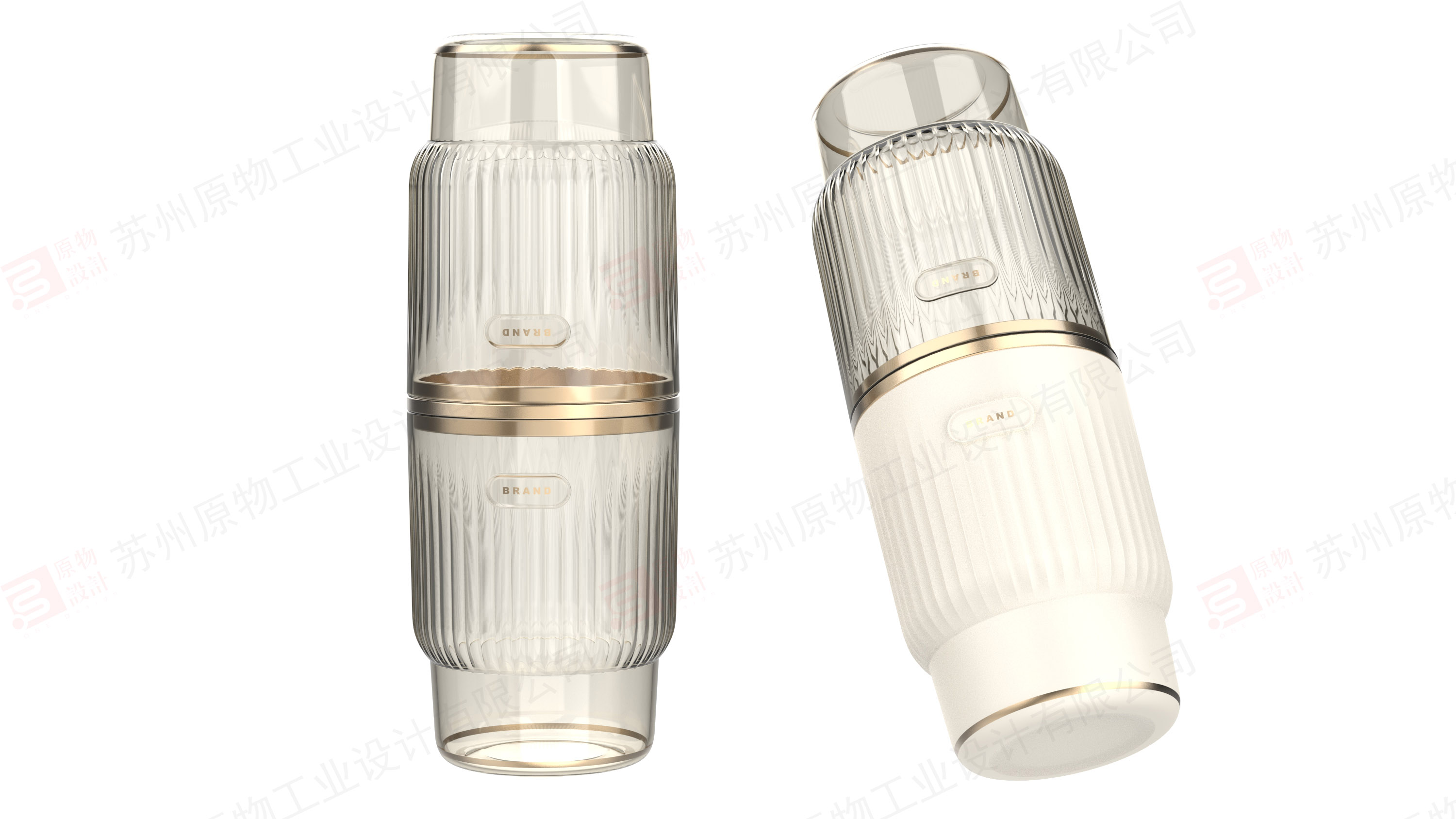 Fulfill Toothbrush Cup，Combination toothbrush cup，Toothbrush cup，pet material，Light luxury style，