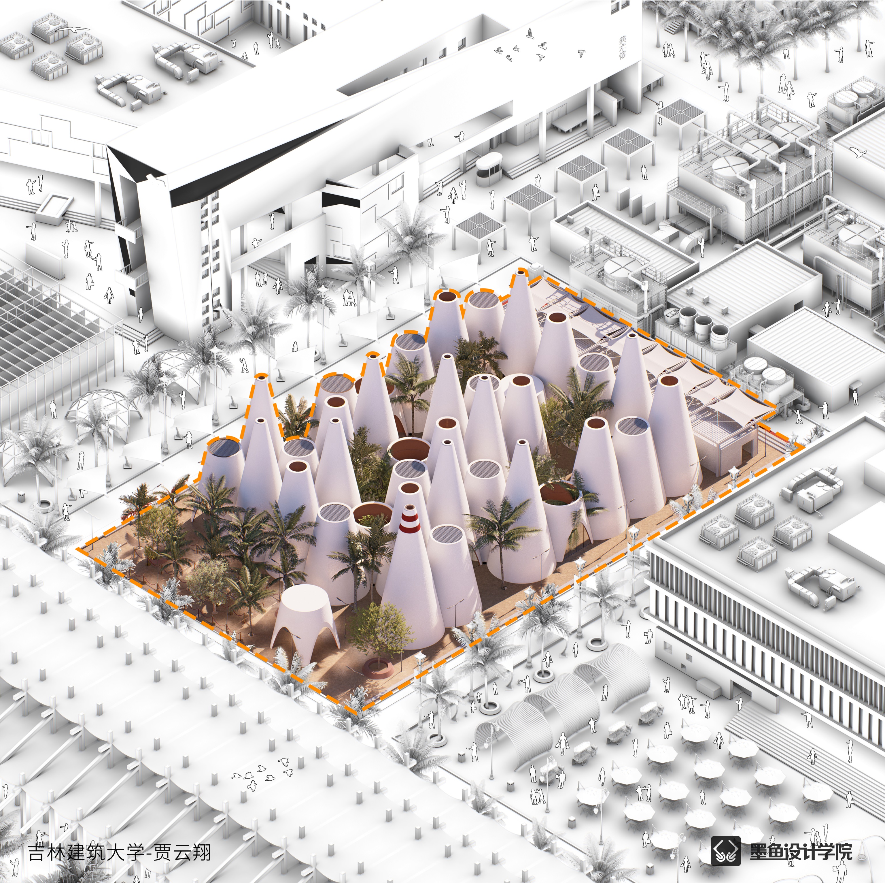 Architectural design，environmental design，Design，Explosion Analysis Chart，