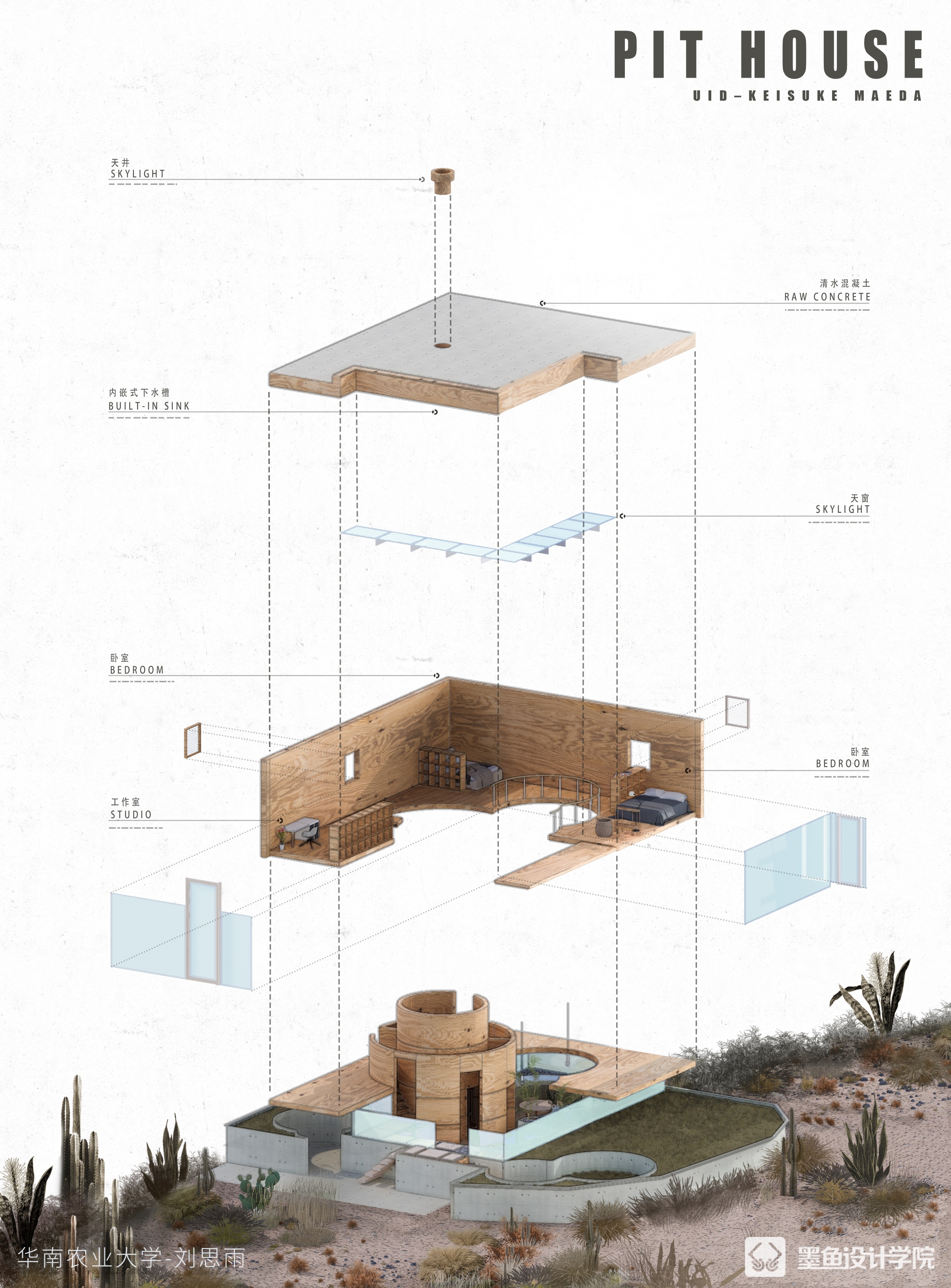 Architectural design，environmental design，Design，Explosion Analysis Chart，