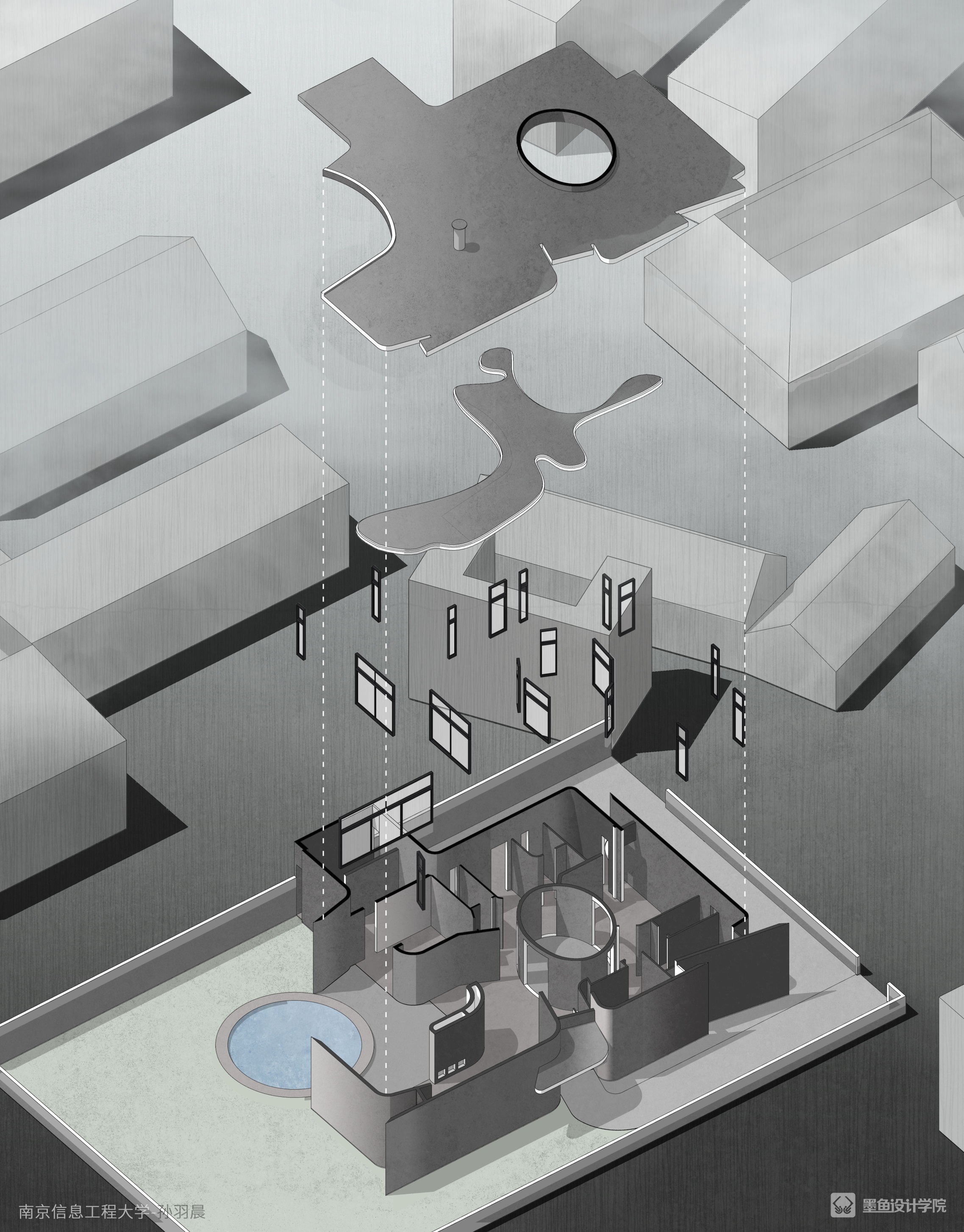Architectural design，environmental design，Design，Explosion Analysis Chart，