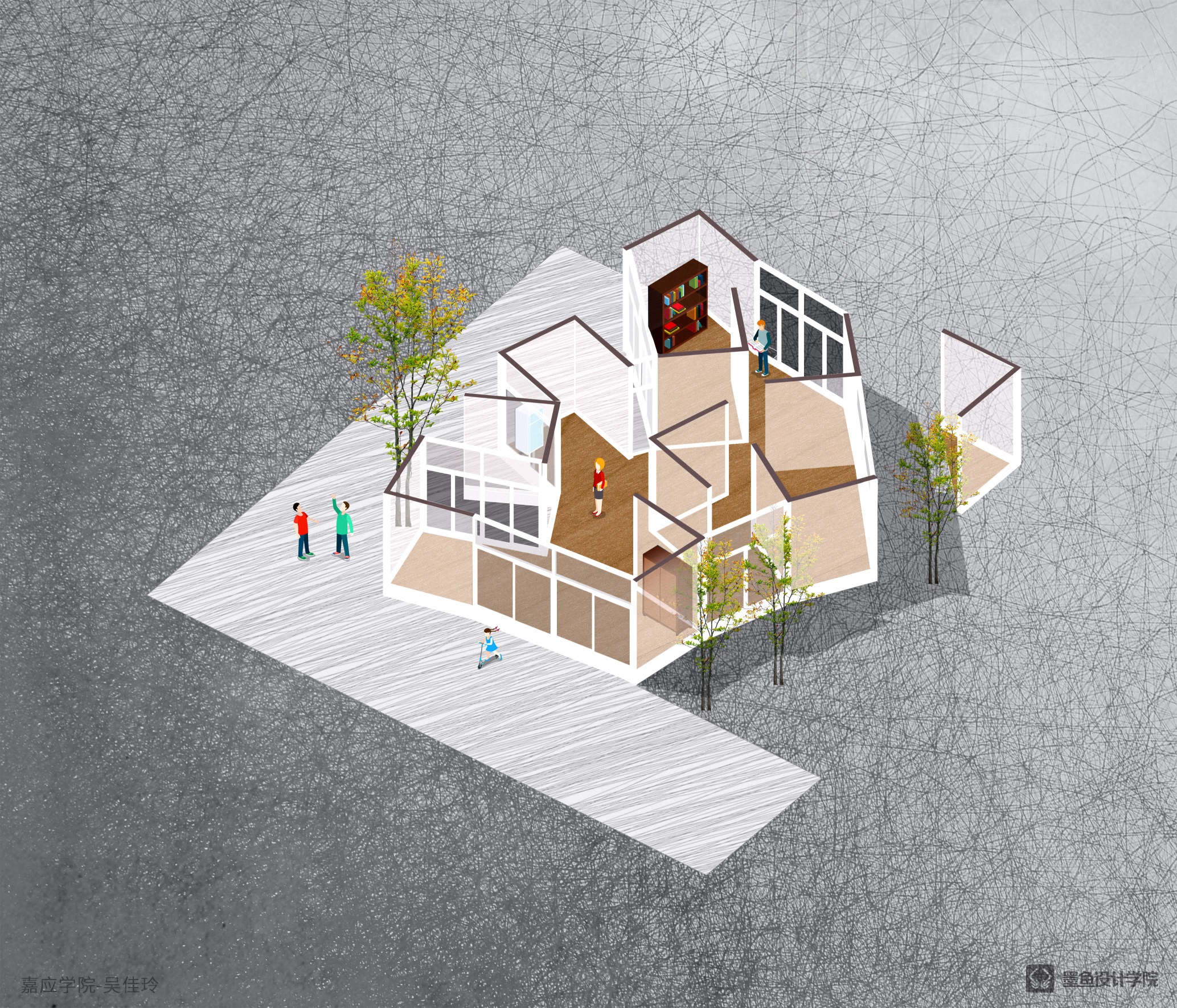 Architectural design，environmental design，Design，Explosion Analysis Chart，