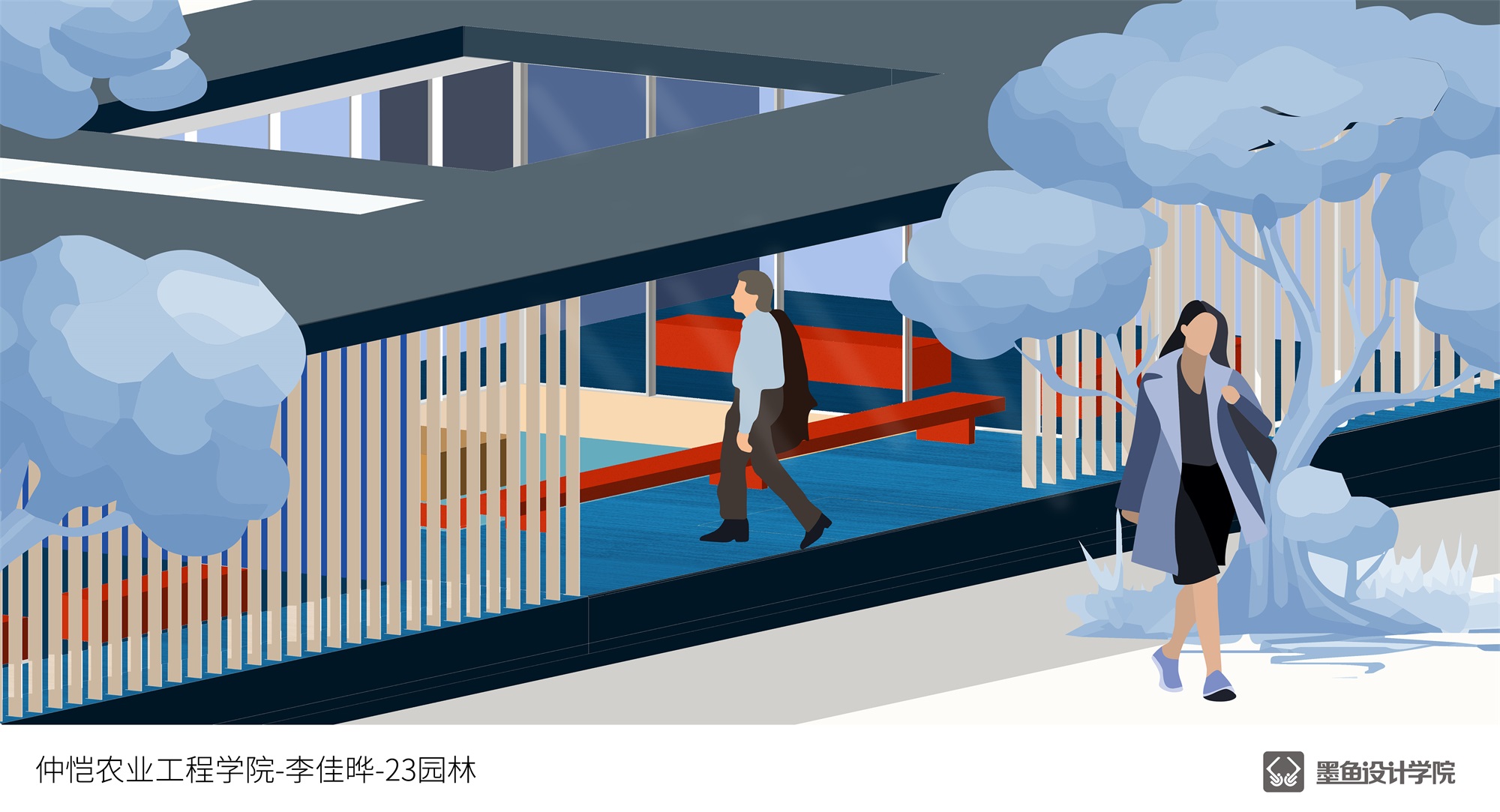 Illustration，design sketch，Architectural design，space design ，