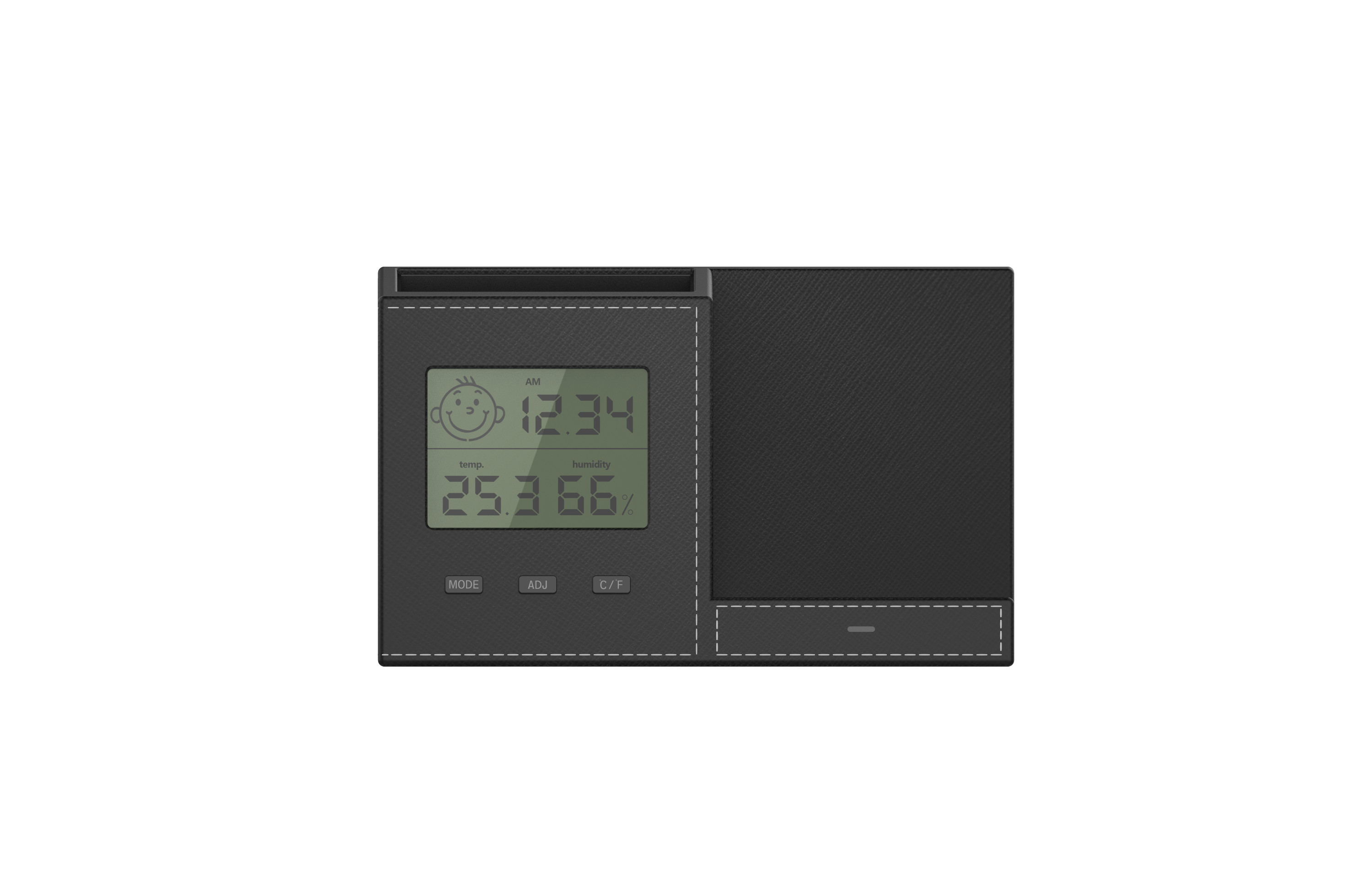 Wireless charging with clock pen container，