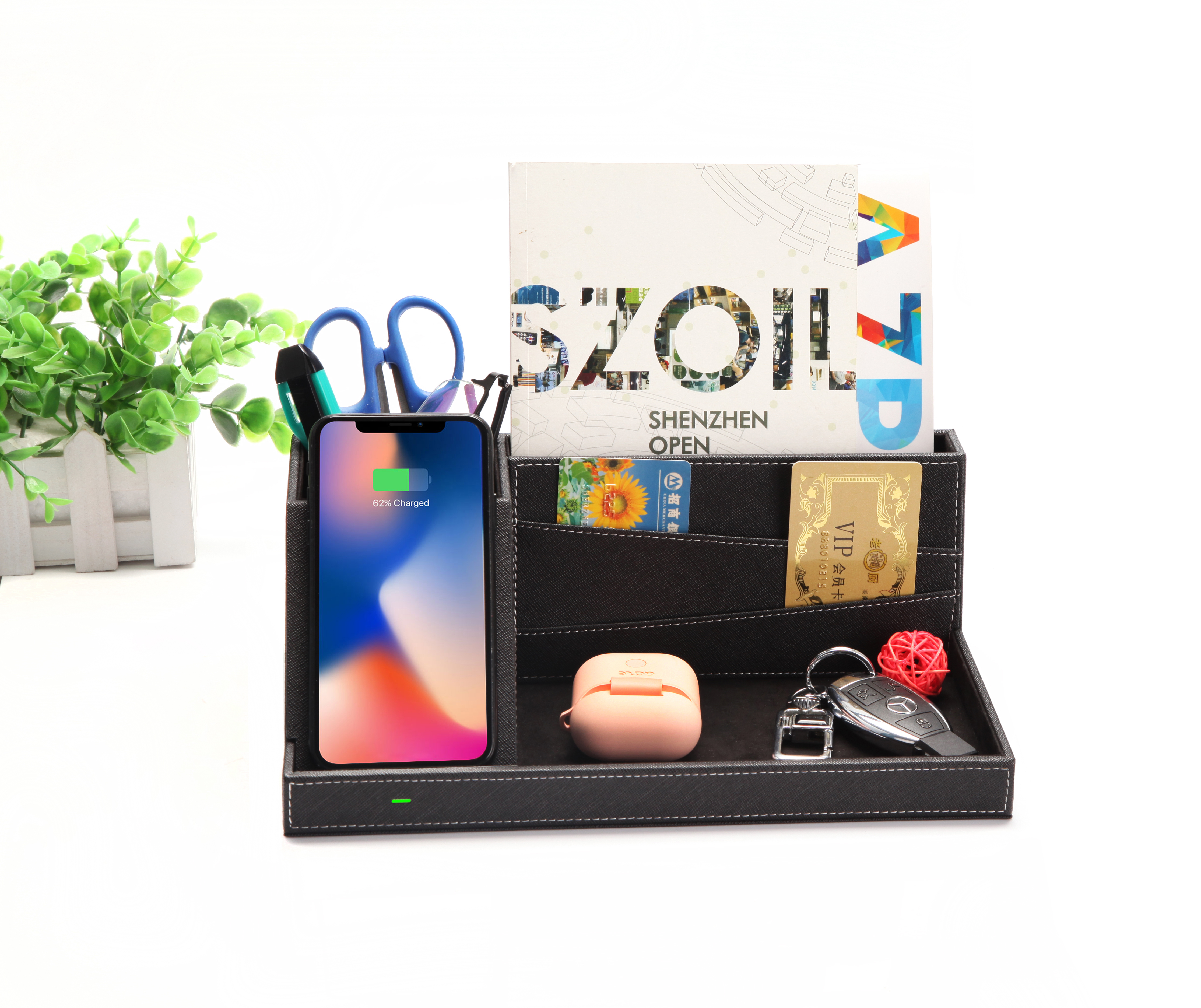 Wireless charging of storage box，