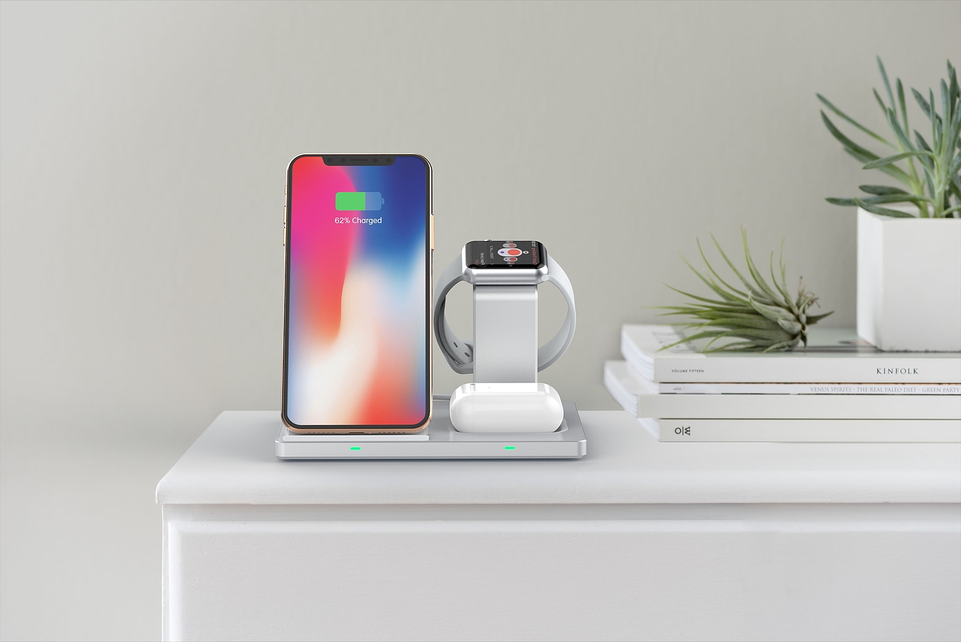 Three in one wireless charging，