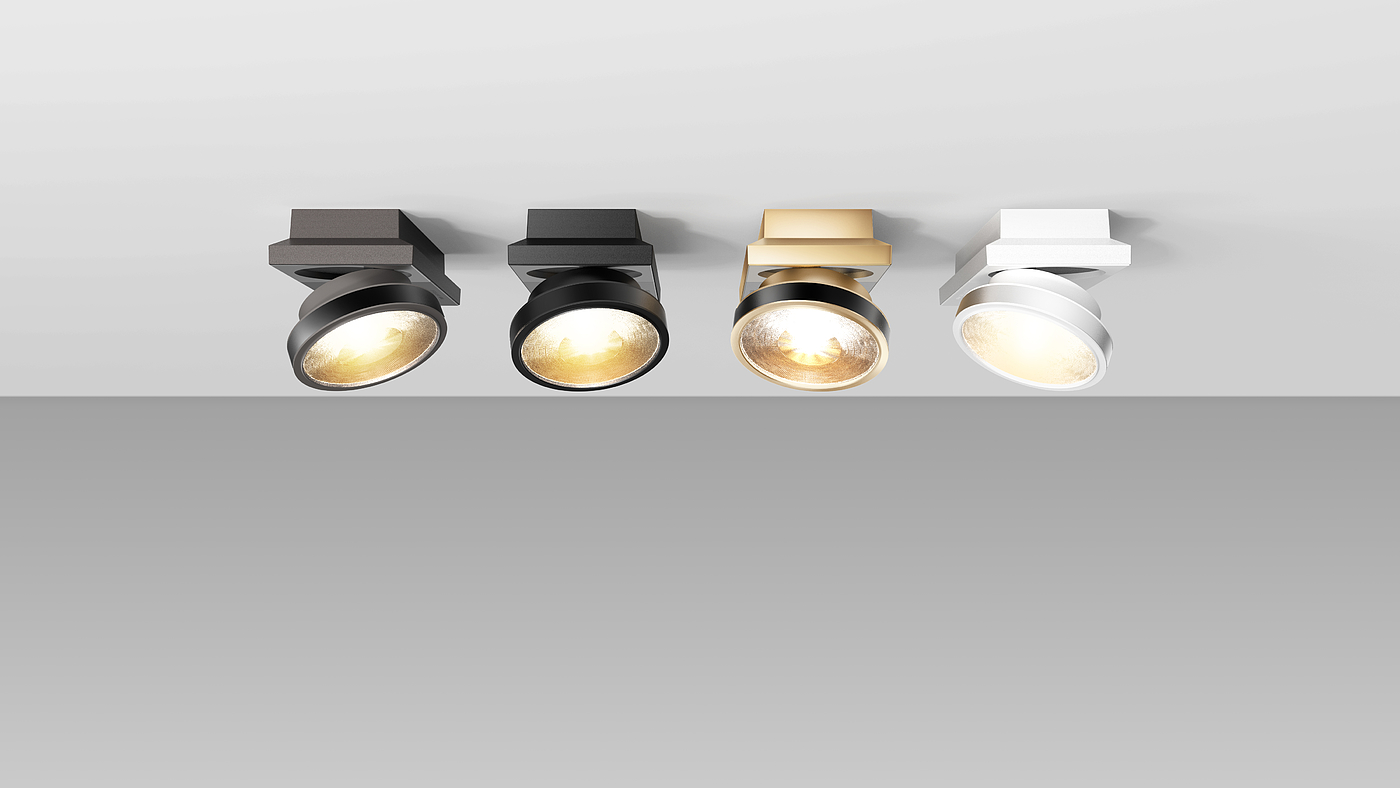 Smart home，Intelligent lighting，Spotlight，eurib，product design，industrial design，