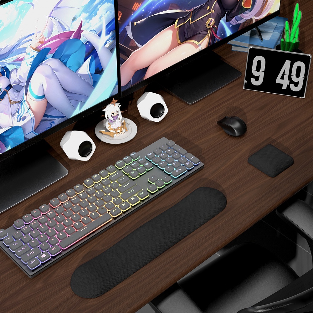 Wrist mouse pad，Desk Supplies，Keyboard support，Simple Girl Style，