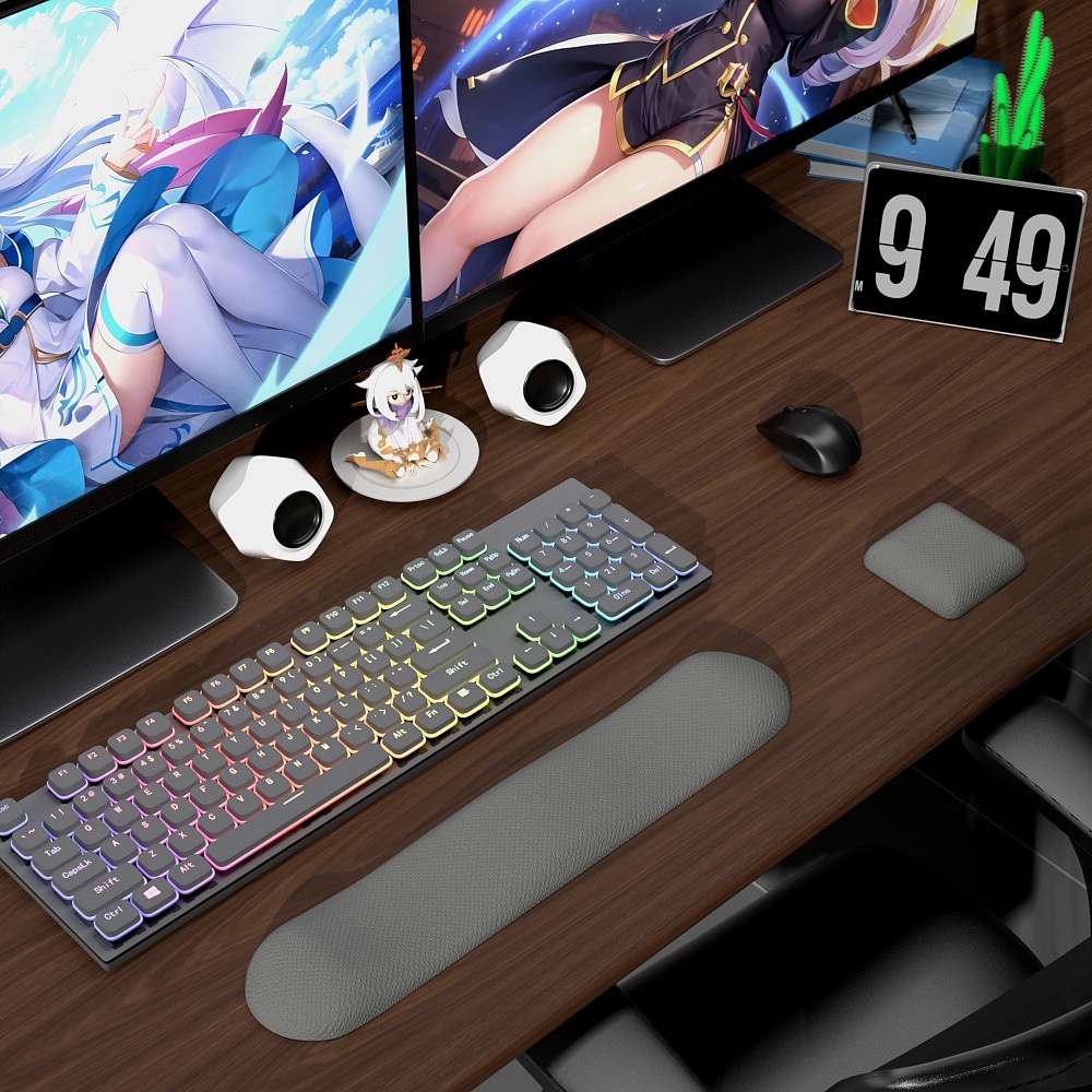 Wrist mouse pad，Desk Supplies，Keyboard support，Simple Girl Style，