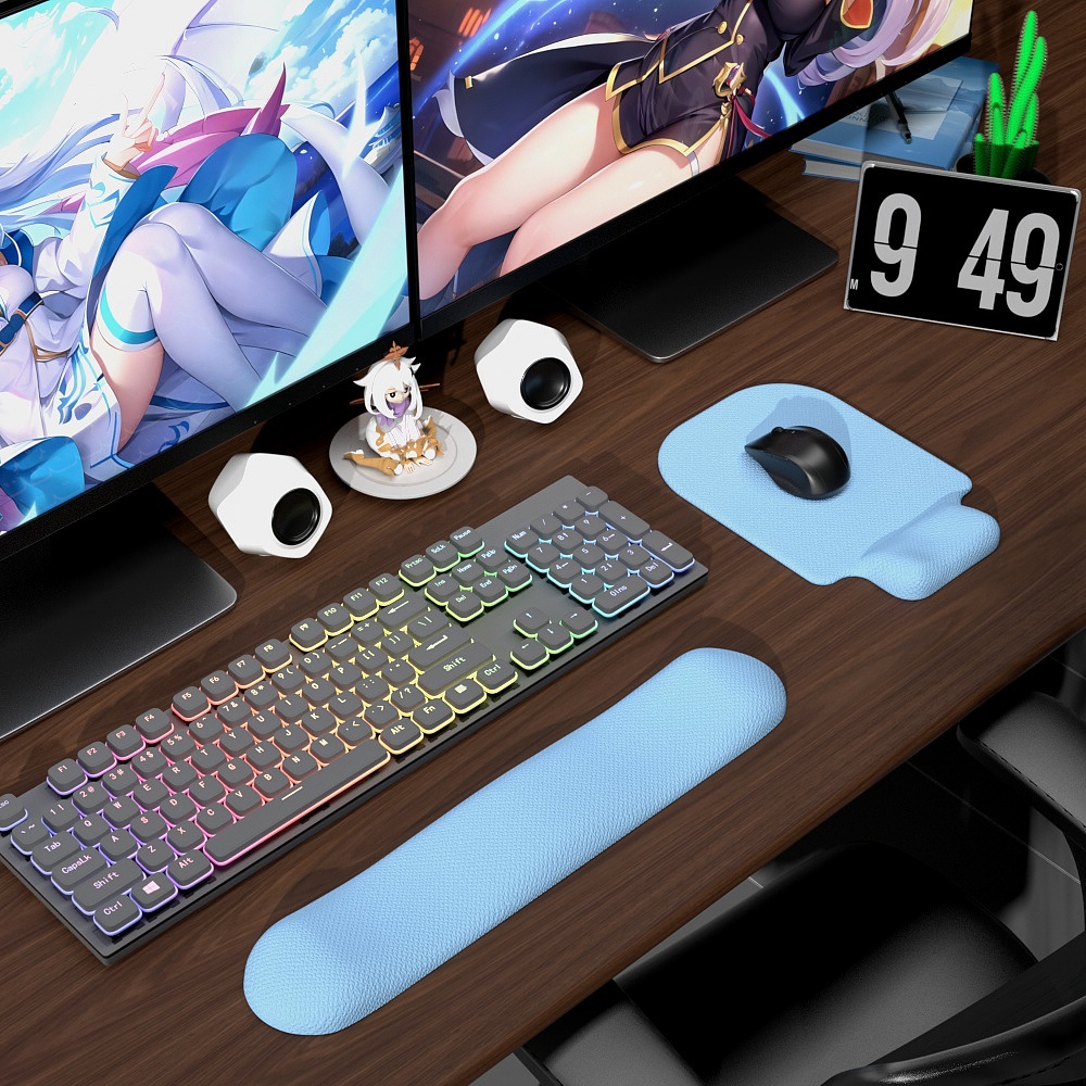 Wrist mouse pad，Desk Supplies，Keyboard support，Simple Girl Style，