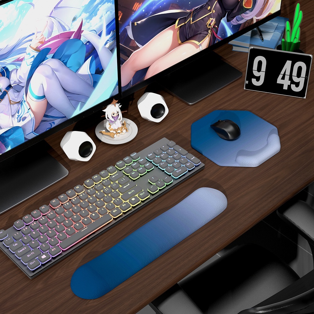 Wrist mouse pad，Desk Supplies，Keyboard support，Simple Girl Style，