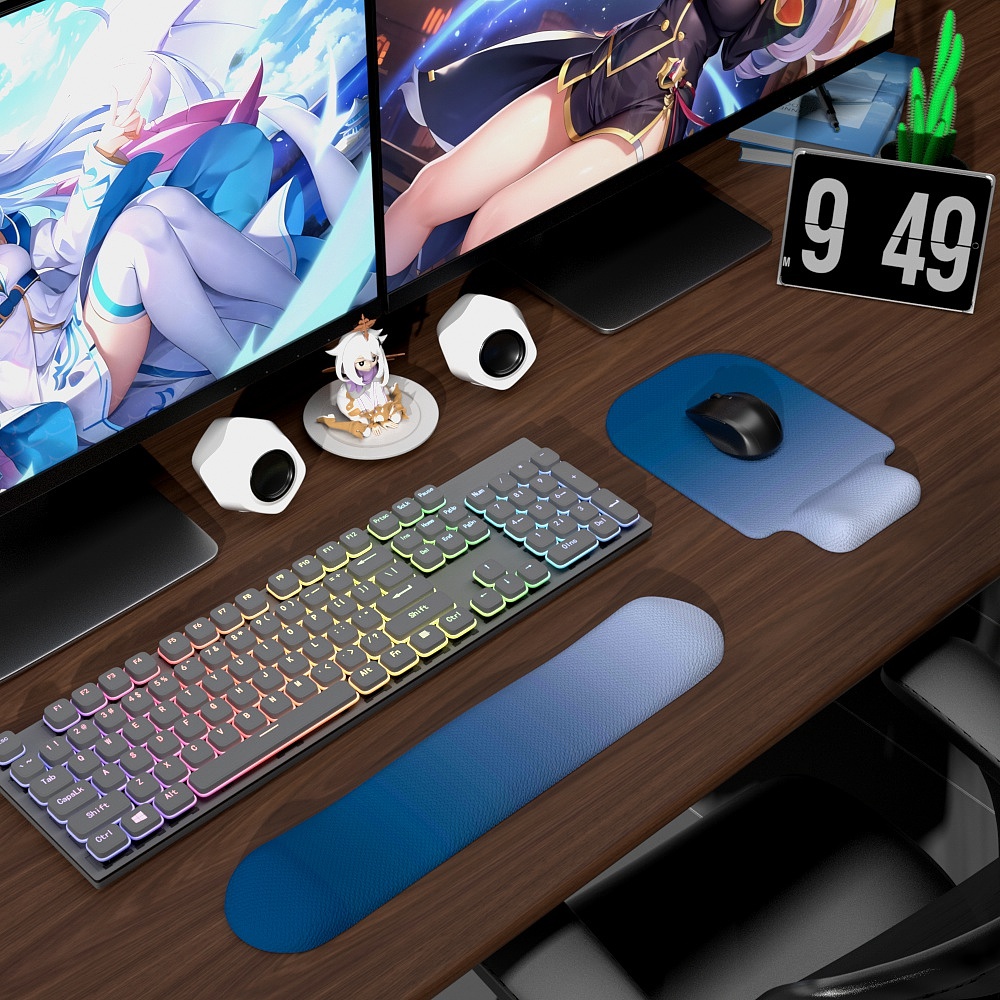 Wrist mouse pad，Desk Supplies，Keyboard support，Simple Girl Style，