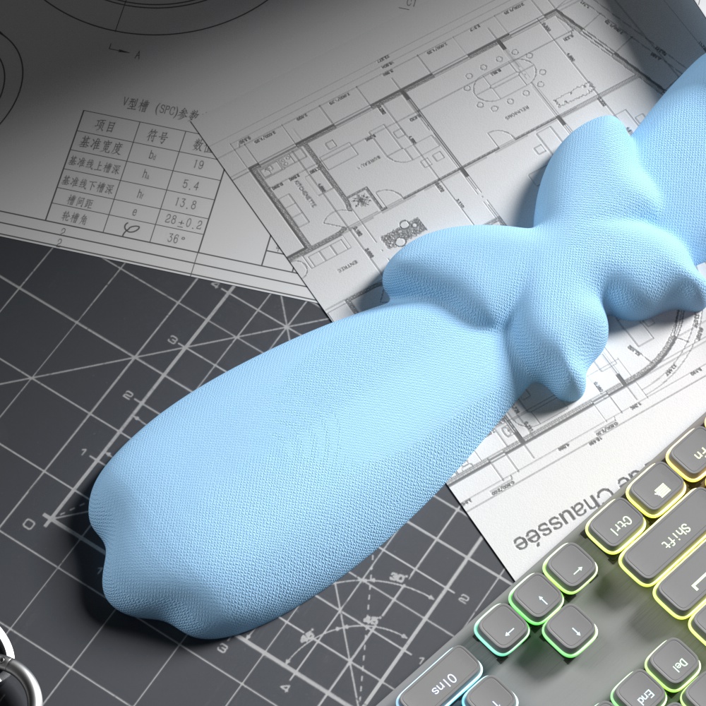 Wrist mouse pad，Butterfly shape，Keyboard support，