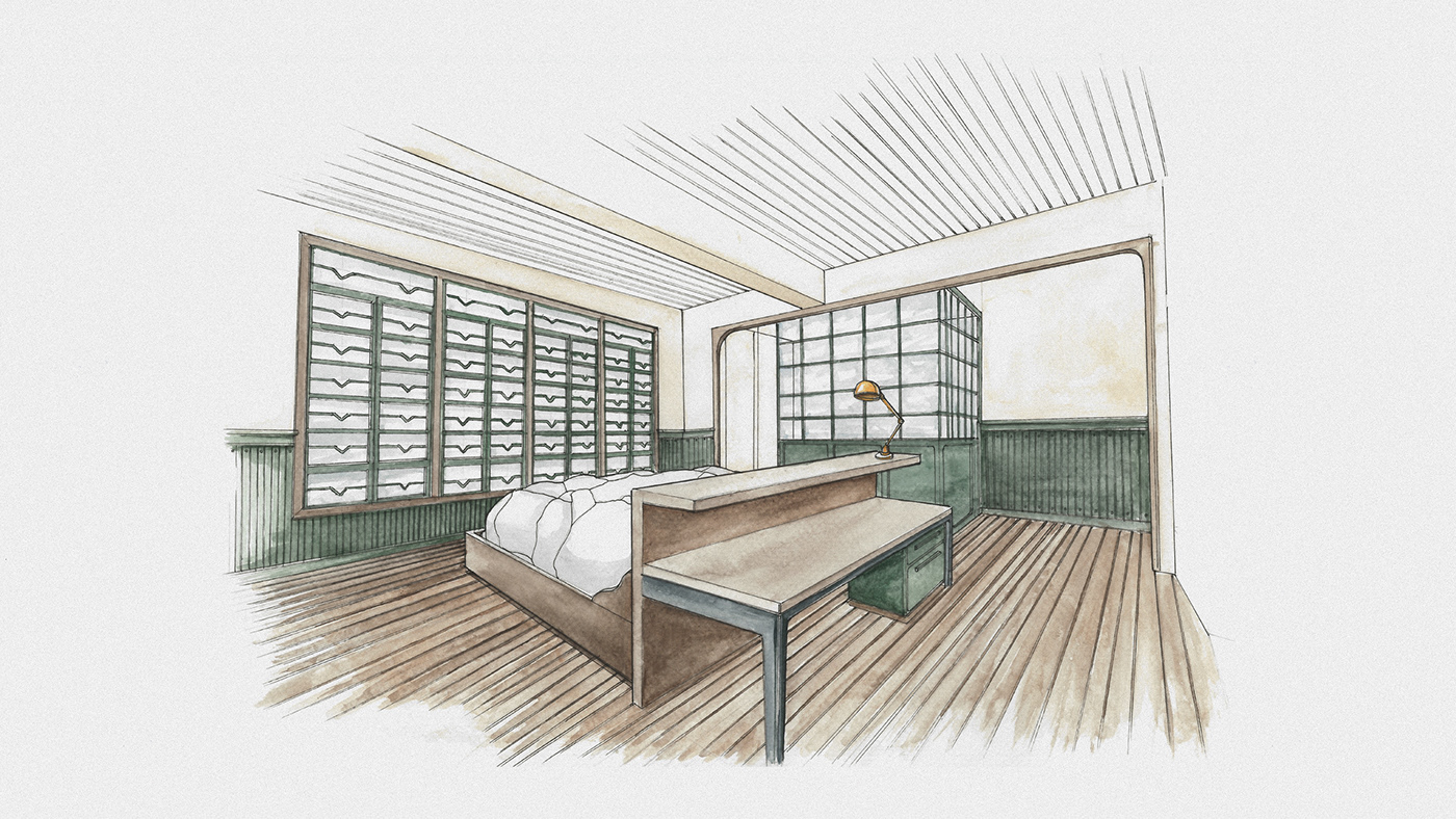 telescope，lamp，sketch，Hand drawn，