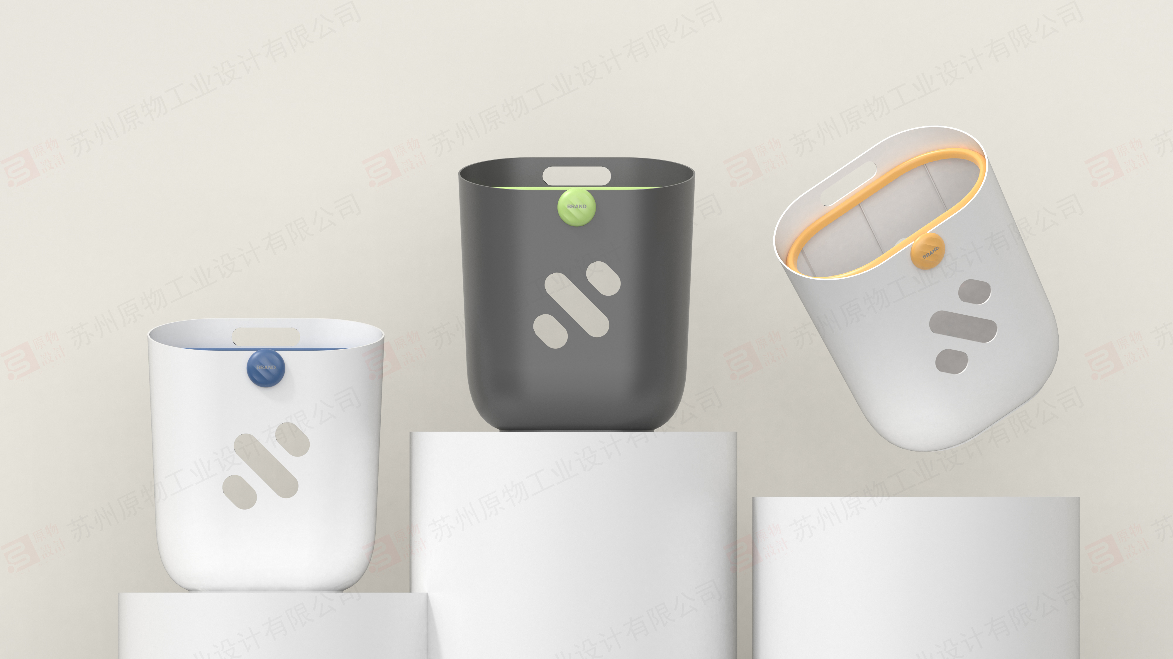 trash can，Hollow Trash，Easy Bagging Trash，Dopamine color matching，