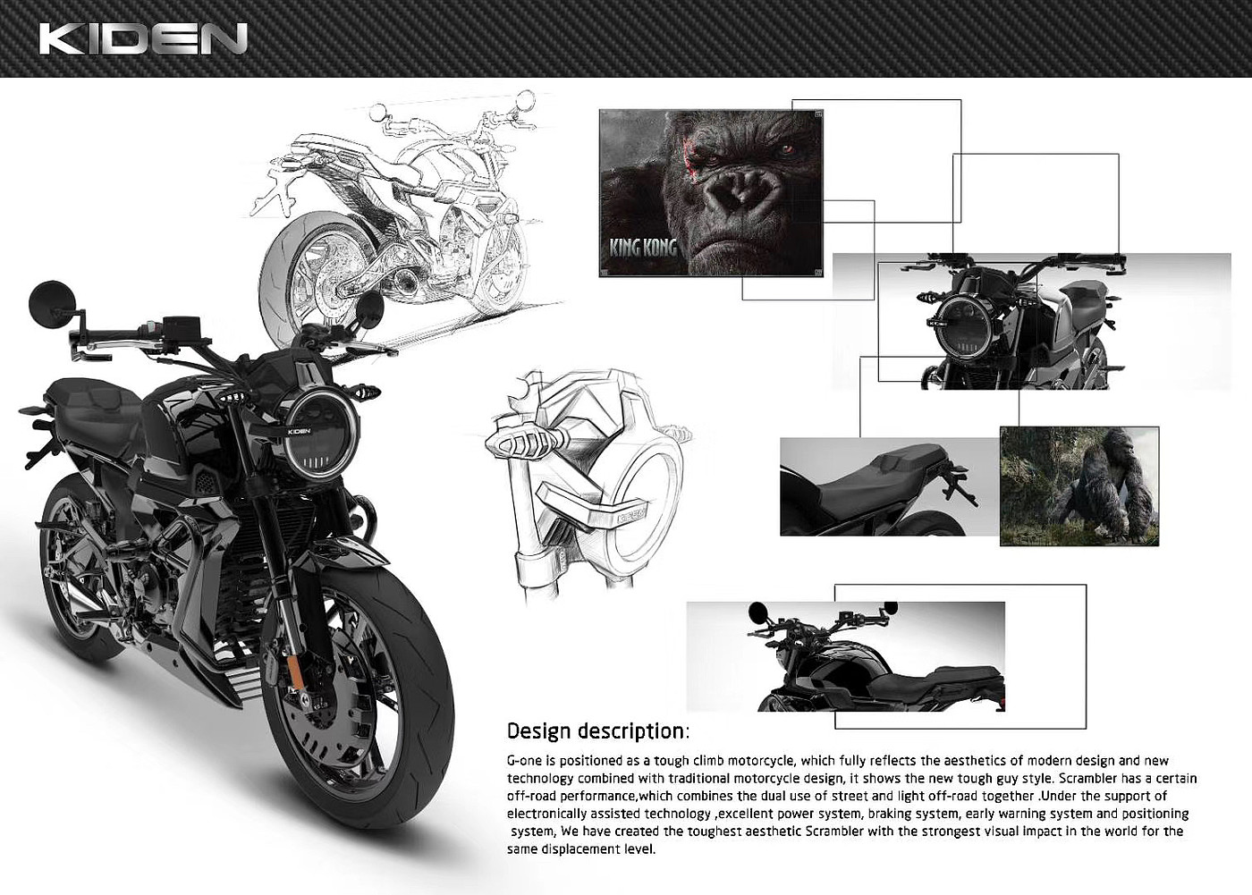 Retro，Sports Retro，Two-wheel design，Motorcycle design，electric two-wheel，Electric friction design，conceptual design，