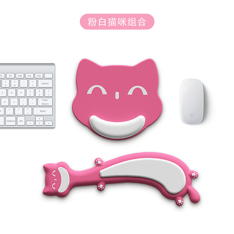 Wrist mouse pad，Cat modeling，Keyboard support，Desk Supplies，