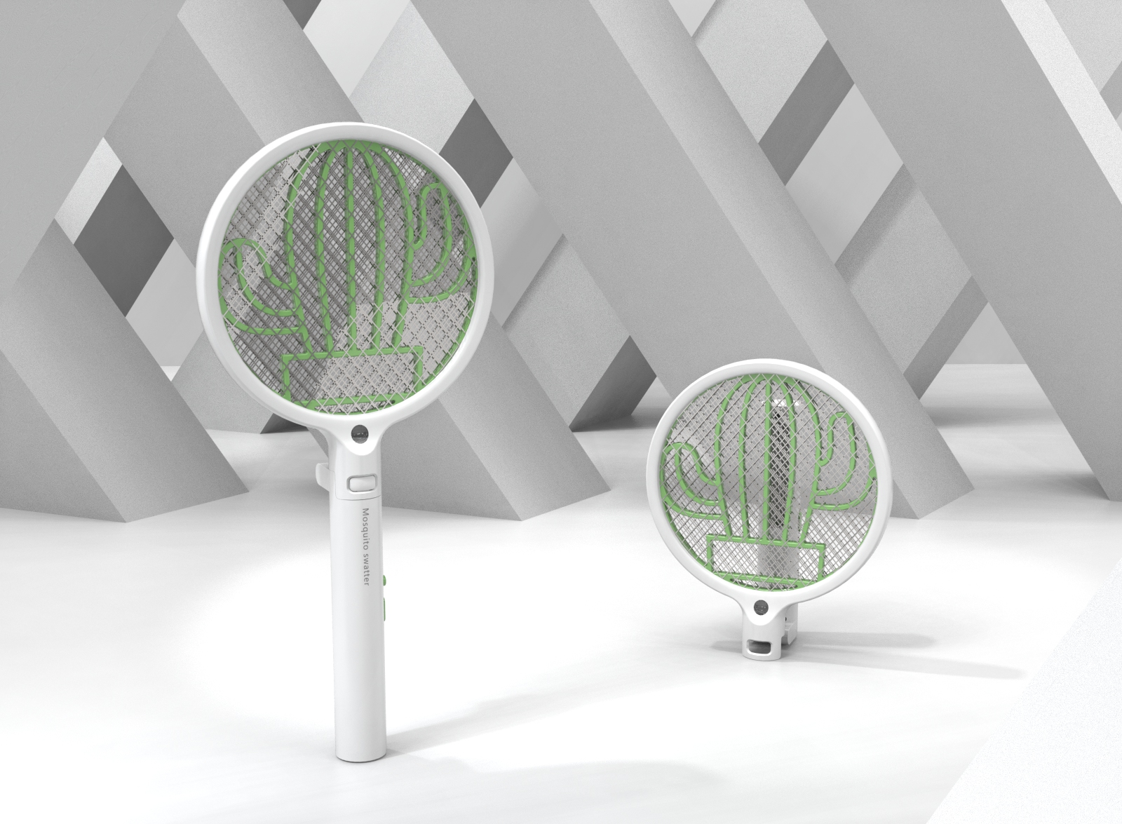 an industrial design，Original design，Innovative design，Small household appliance design，Foldable，Electric mosquito racket，