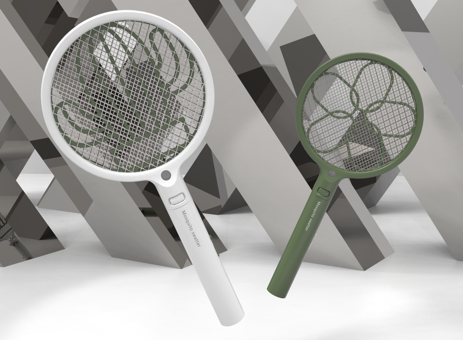 an industrial design，Original design，Innovative design，Small household appliance design，Foldable，Electric mosquito racket，