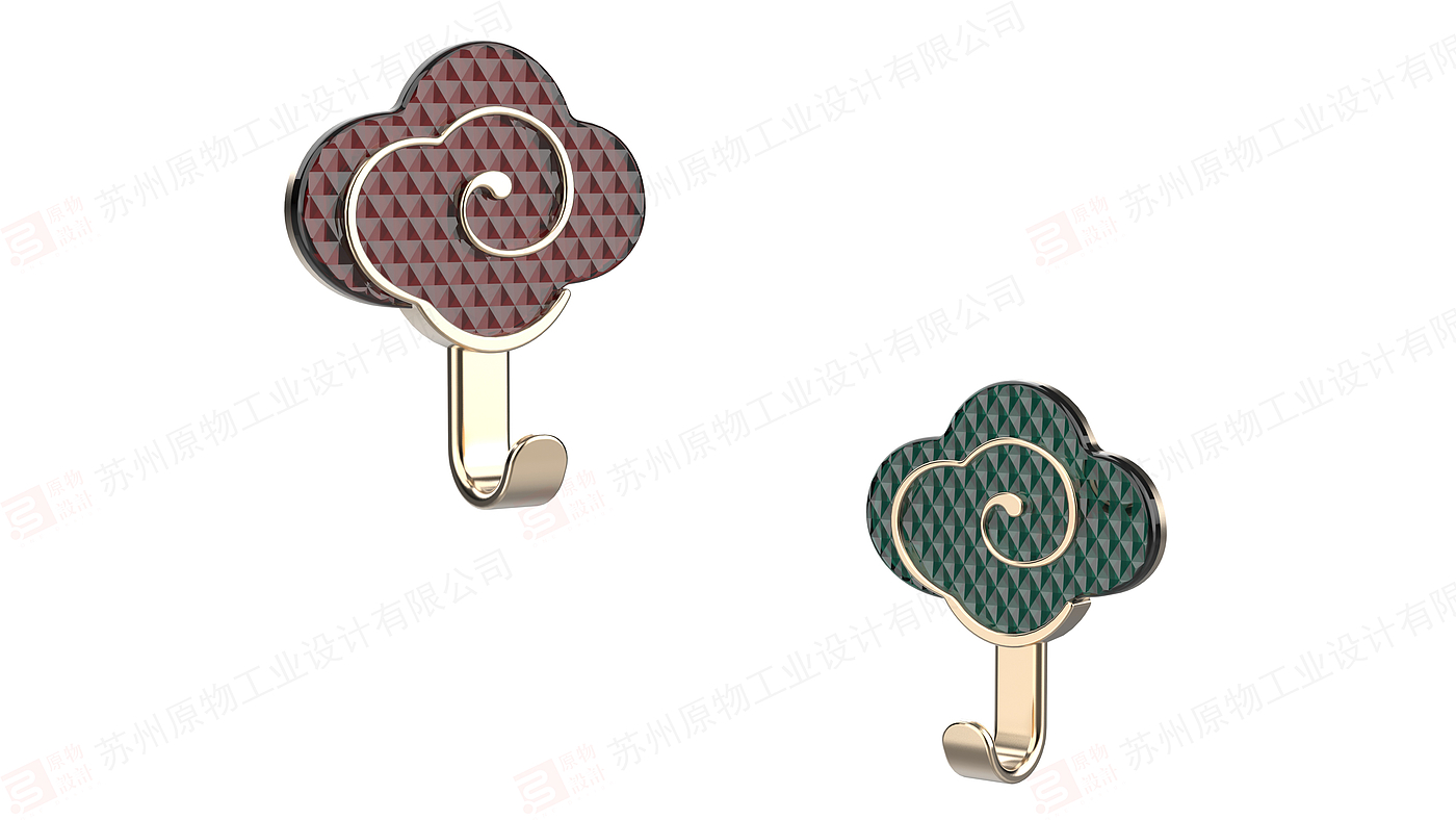 a hook，Auspicious pattern element hook，Wall-mounted storage，