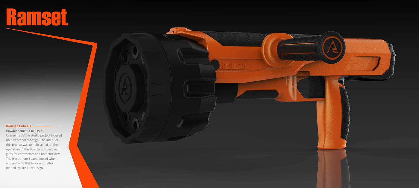 Electric tool，Redesign，Nail gun，