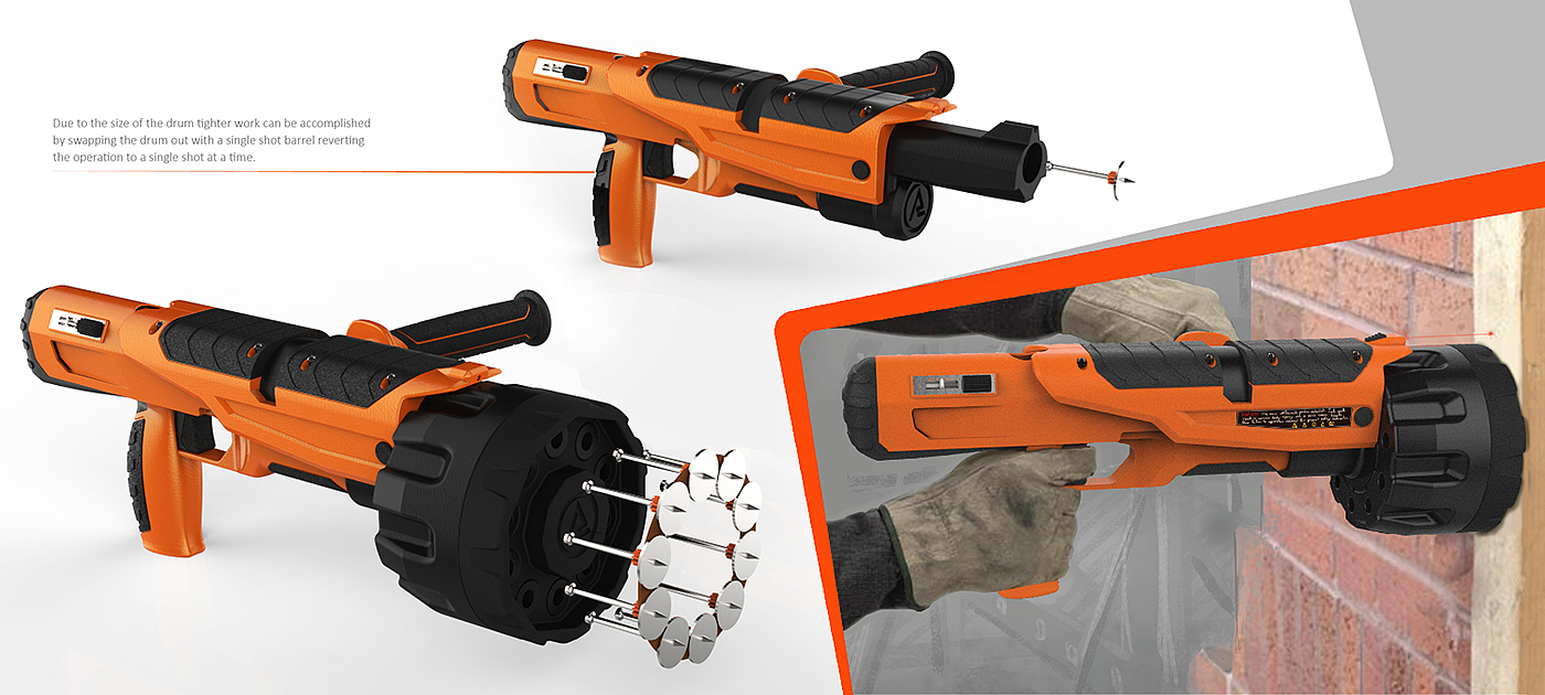 Electric tool，Redesign，Nail gun，