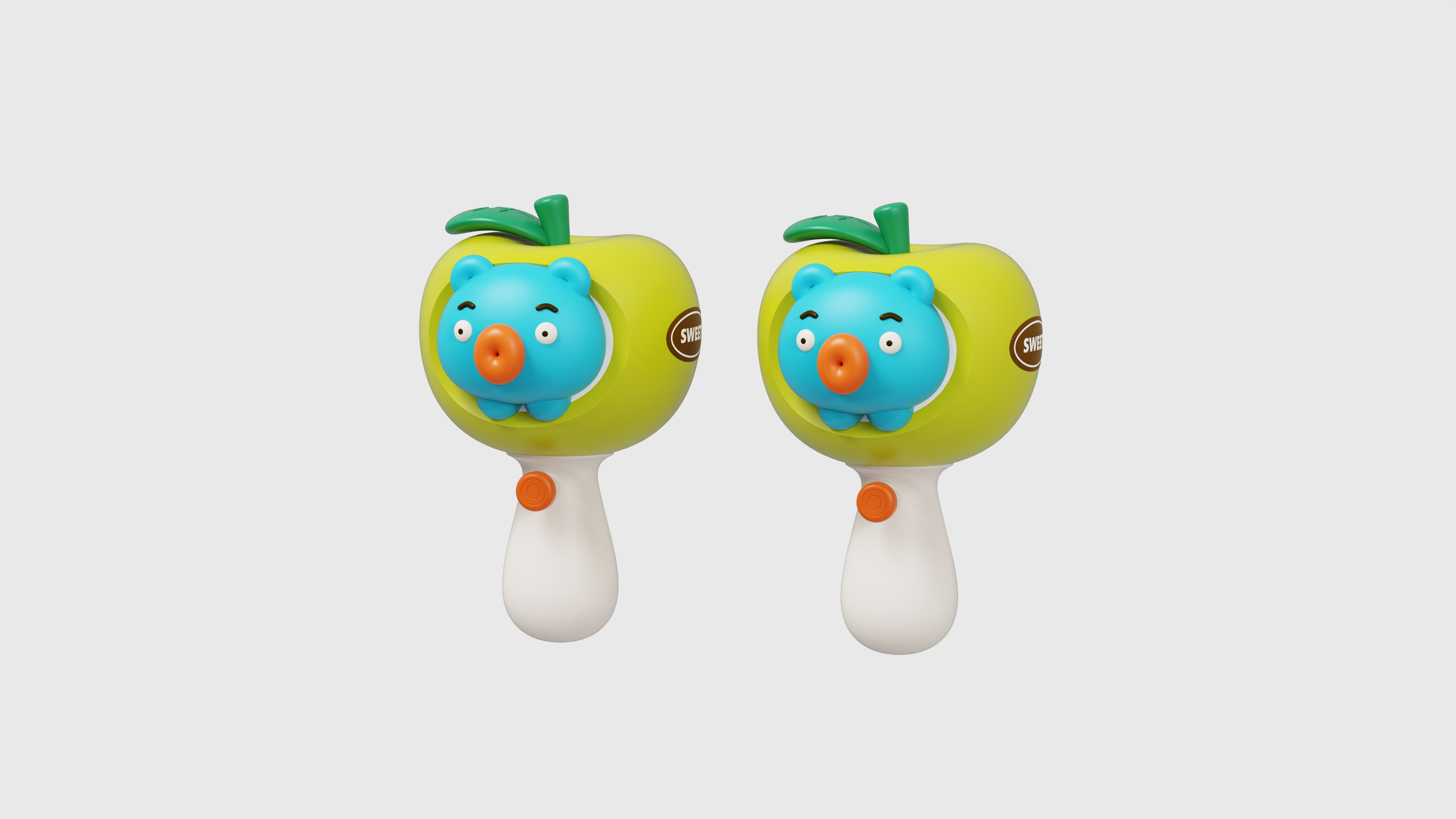 Children Water Gun，Baby toys，Cartoon water gun，cartoon toy，Fruit toys，Toy design，Mother baby toys，