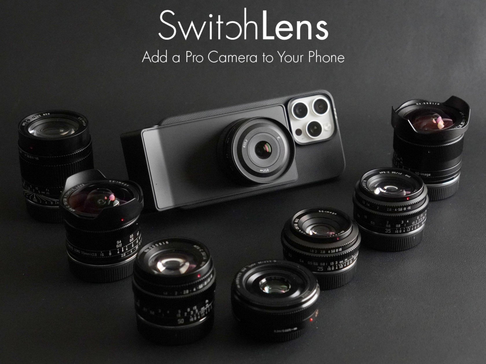 SwitchLens Pro，camera，Intelligent mobile phone，transformation，Photographic equipment，