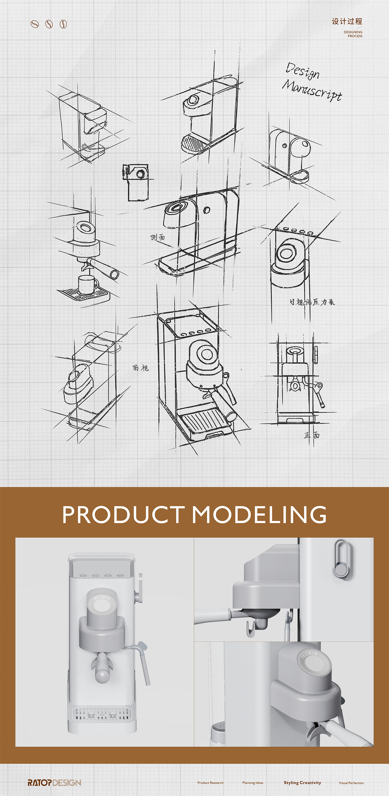 product design，industrial design，Home life，Quality of life，Coffee，Coffee machine，Home Furnishing，