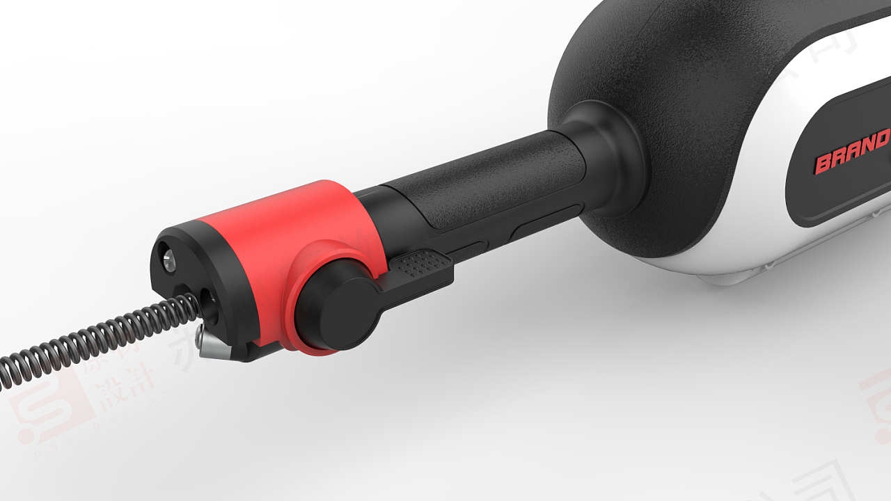 Electric tool，Toilet dredge，pipeline dredging，Electric products，Tool design，Tool Product Design Expression，Tool power sense expression，Expression of the sense of mass of tool products，
