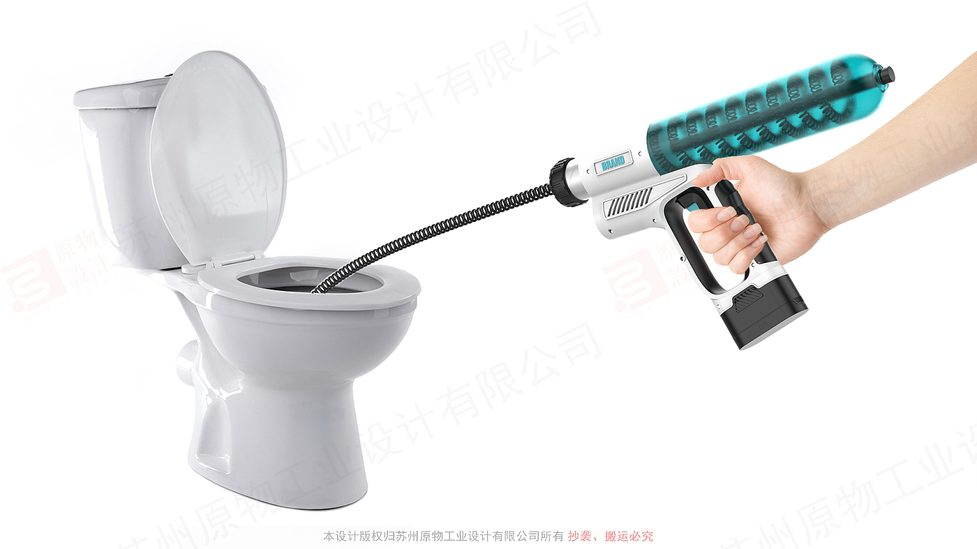 Toilet Dredge Design，Electric Tools Product Design，Power tool design expression，Expression of tool product form design，Home Product Fusion Design，Household Cleaning Product Design，Household Cleaning Products，Home product color matching expression，