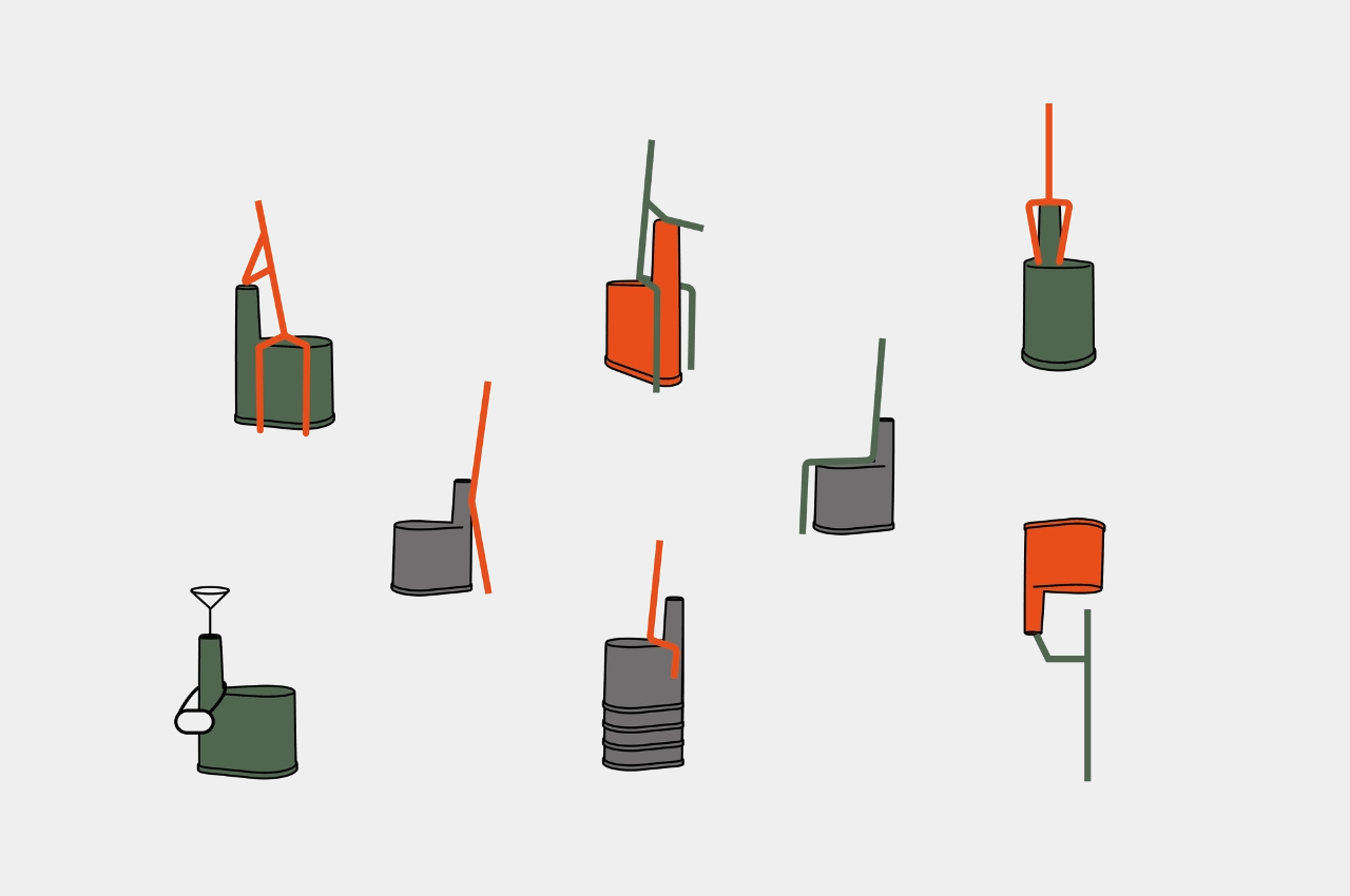 STOOL，chair，backrest，Stacked Luo，Polypropylene plastic，