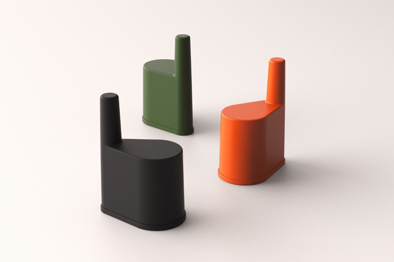 STOOL，chair，backrest，Stacked Luo，Polypropylene plastic，