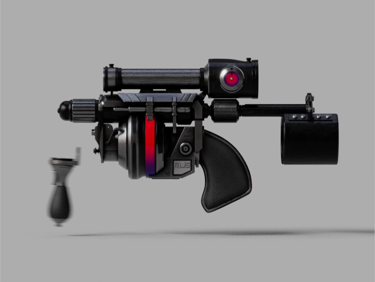 firearms，conceptual design，3D modeling，tool，
