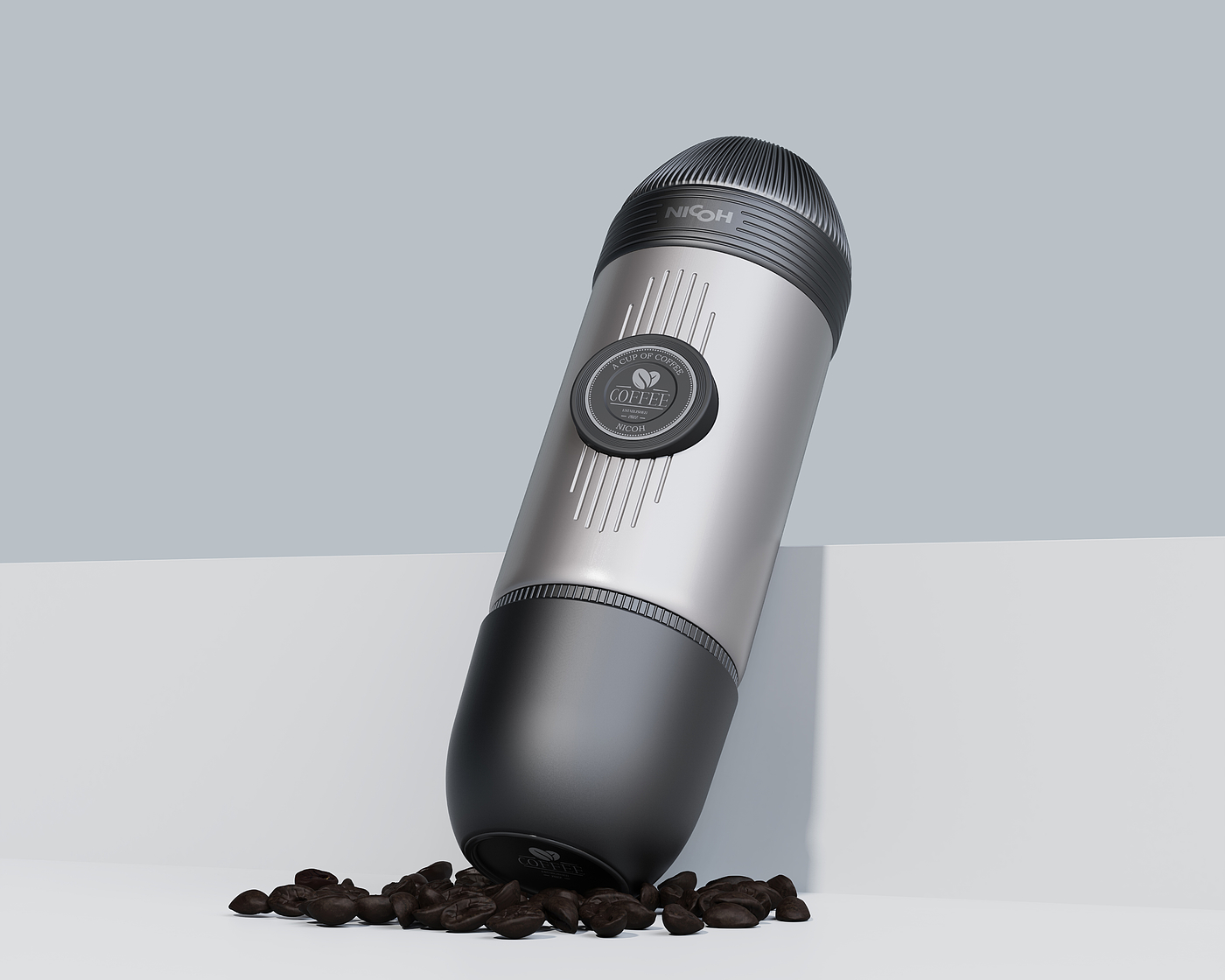 Coffee，coffee cup，Xiaoming Sugar Design，Grind coffee，Portable，Shared coffee，texture，