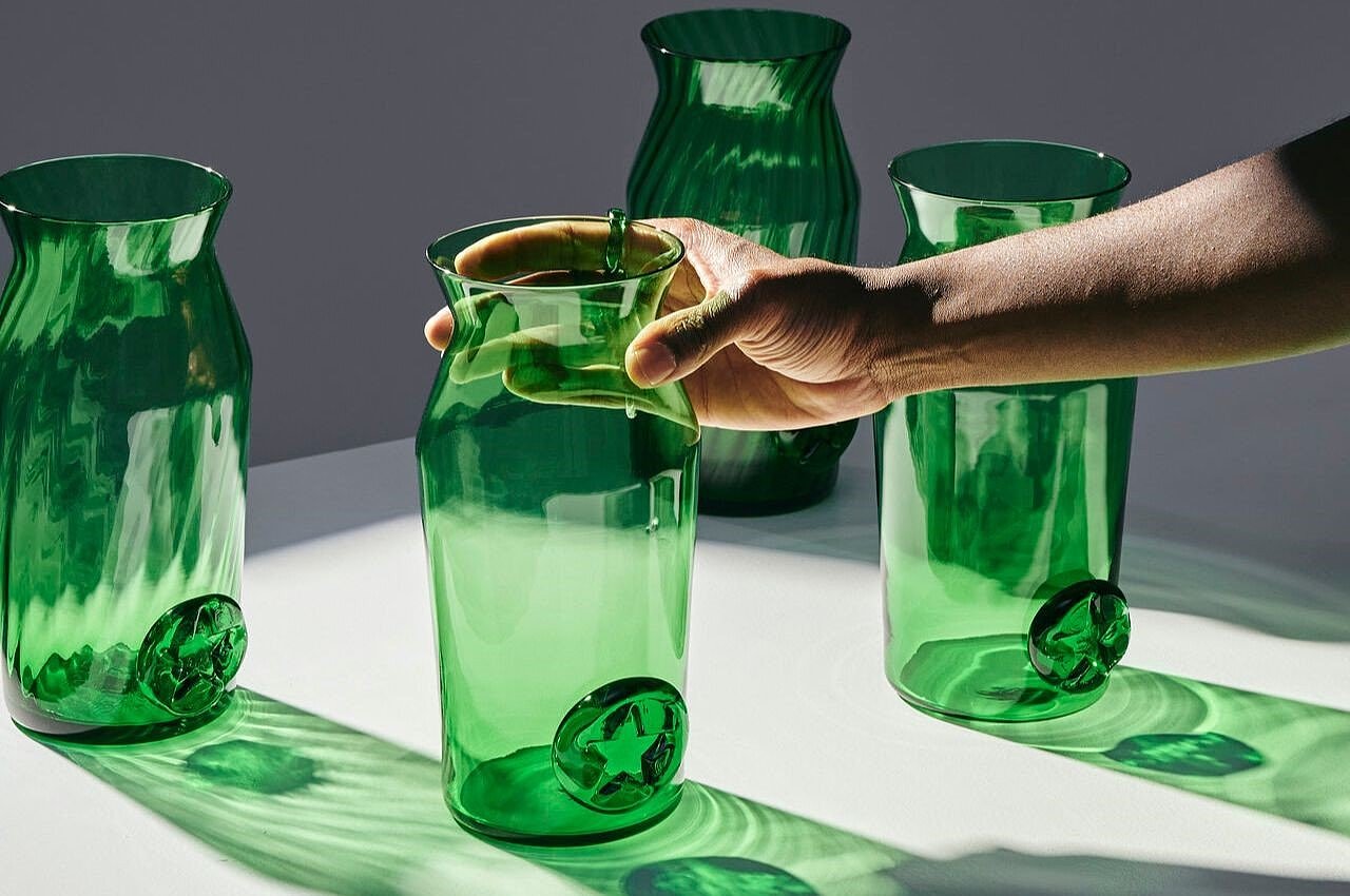 Heineken，Beer bottle，Recycled Glassware，Lampshade，