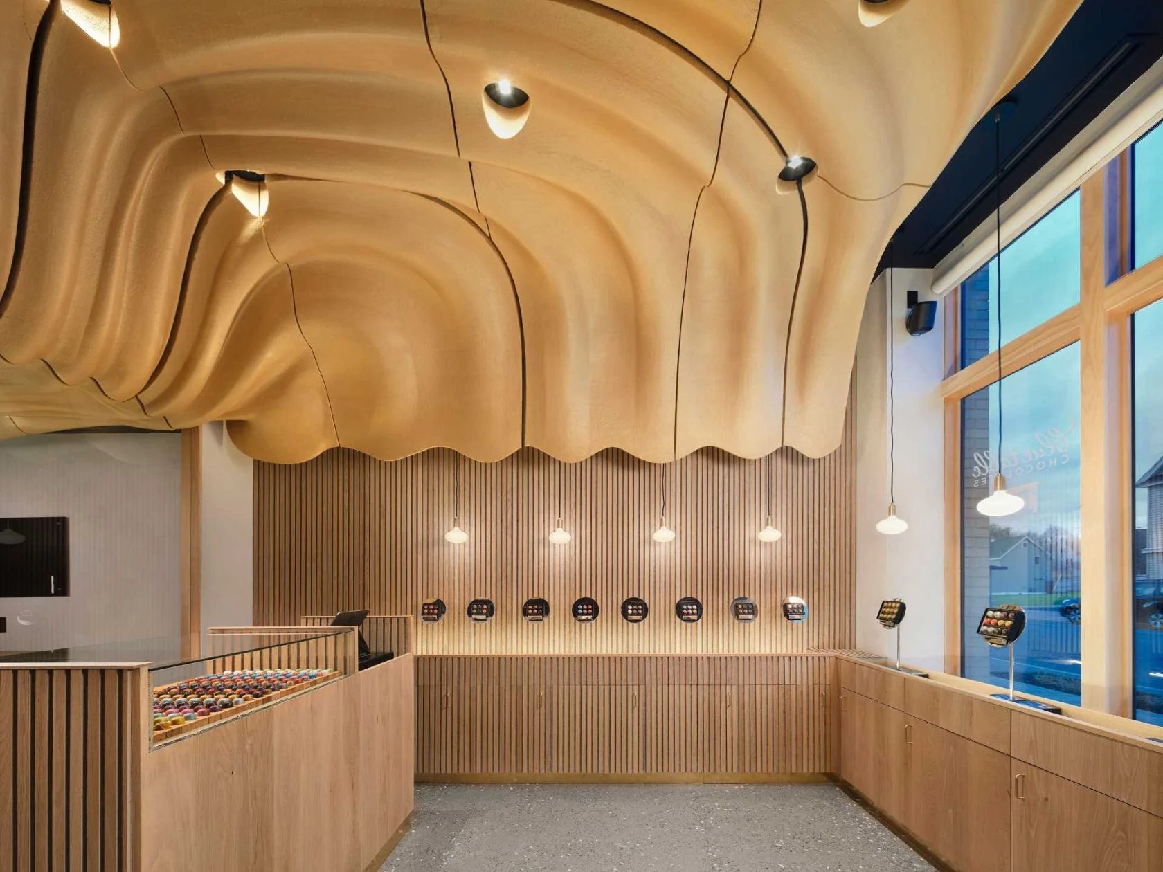 Blue Table chocolate，Chocolate Shop，Interior design，environmental design，