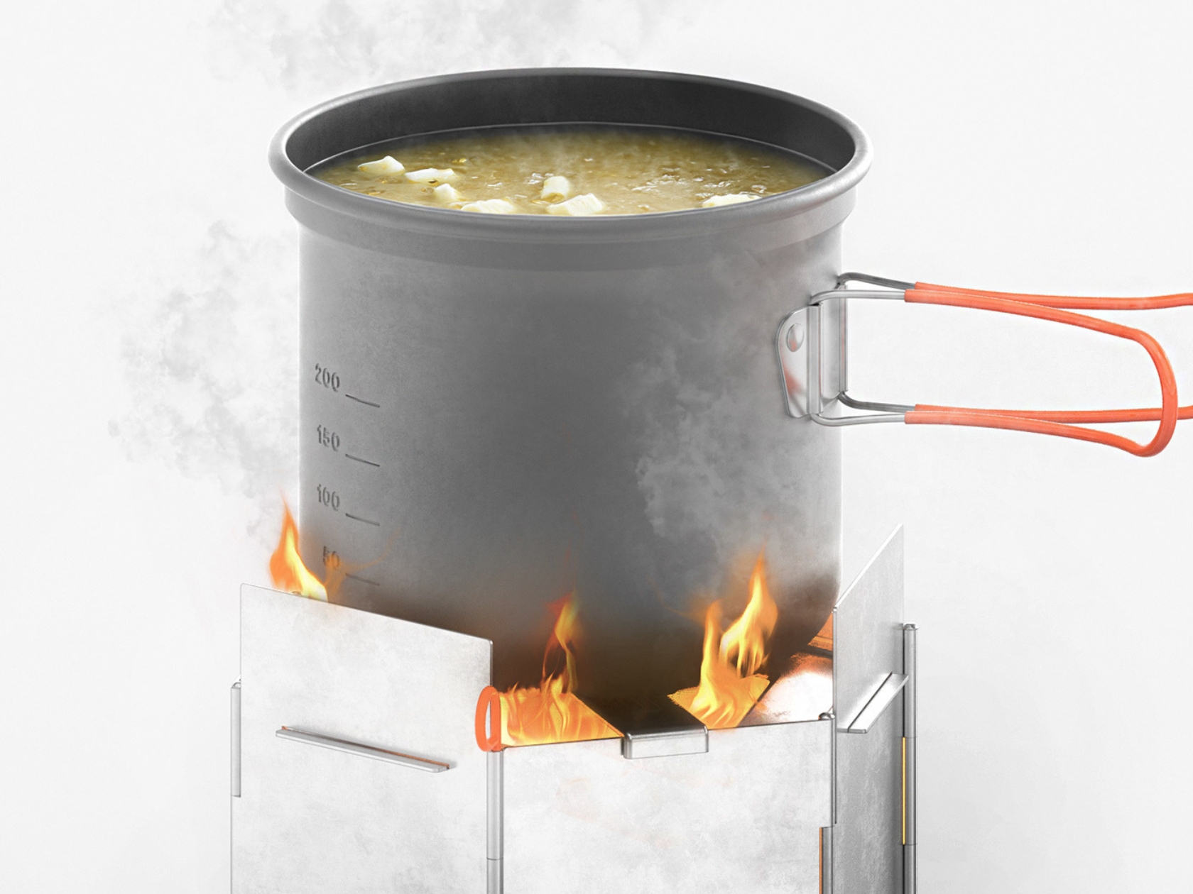 Leikki，Camping stove，Outdoor equipment，conceptual design，