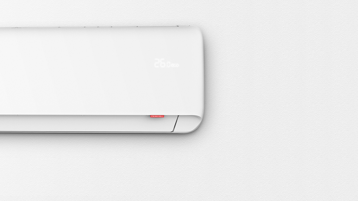 Beautiful，air conditioner，white，