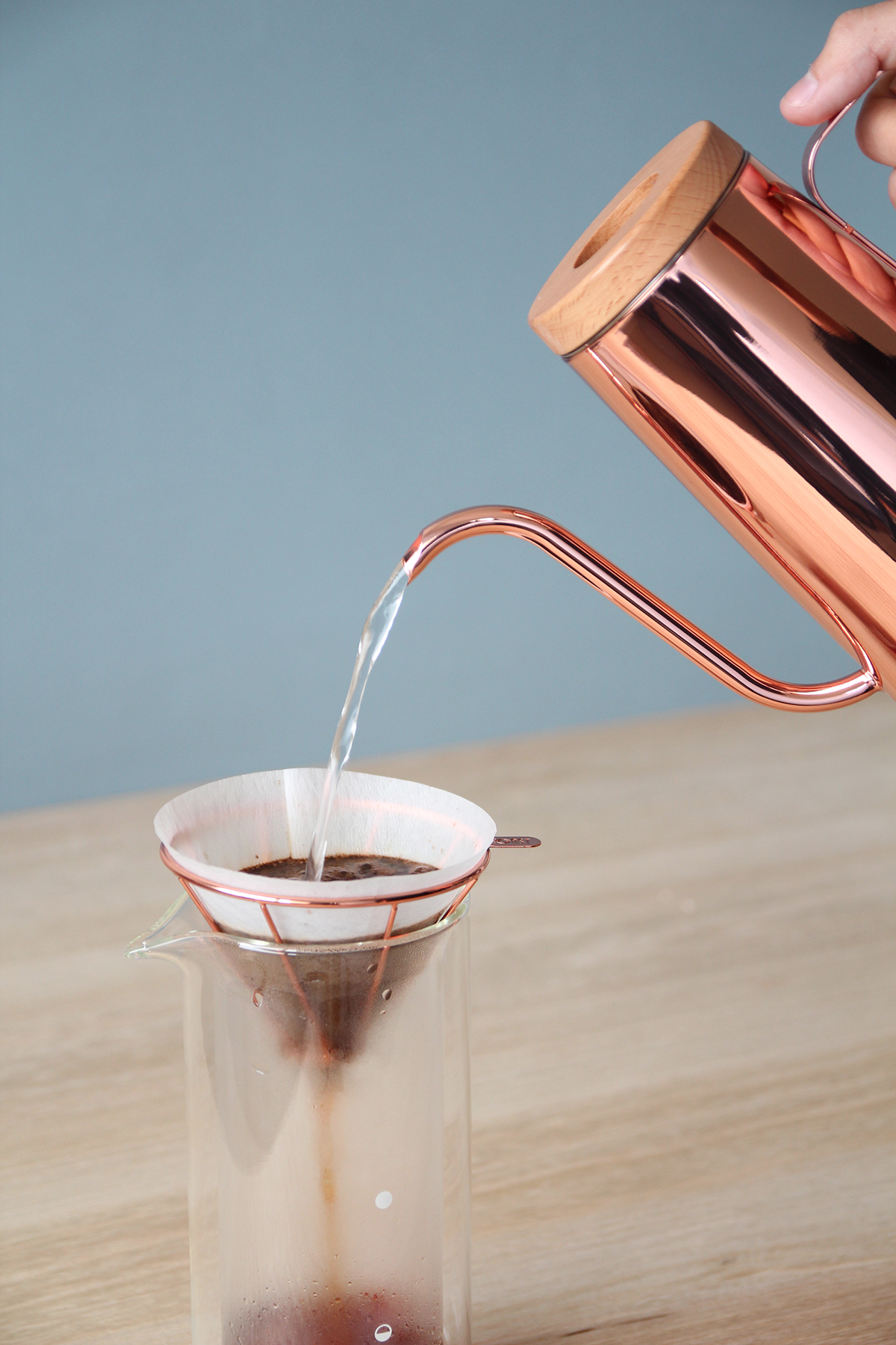 Coffee utensils，Mug，copper，Coffee pot，Coffee filter cup，kettle，suit，