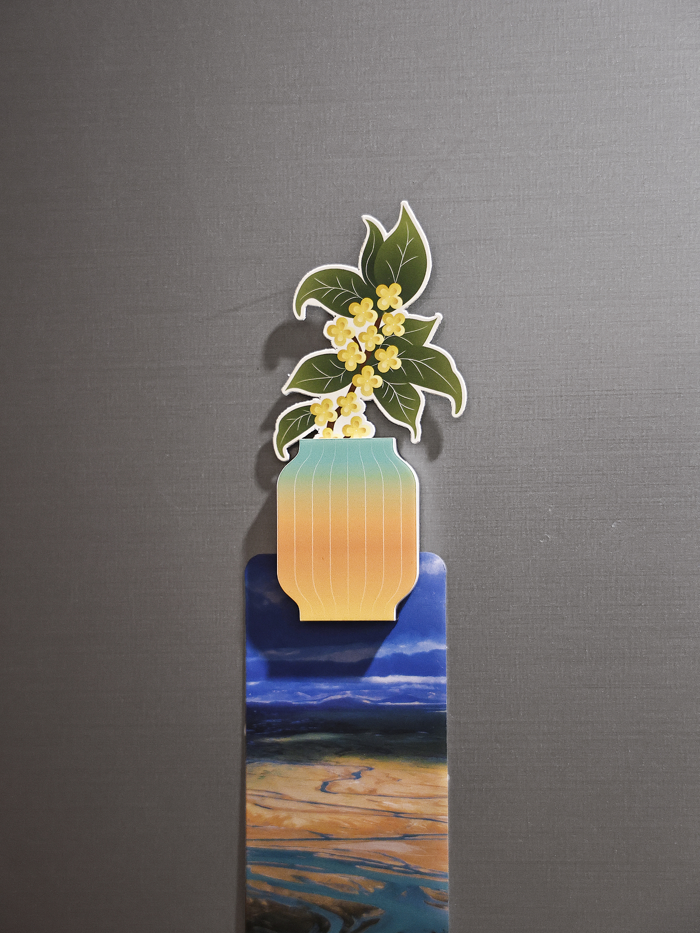 refrigerator magnet，osmanthus，