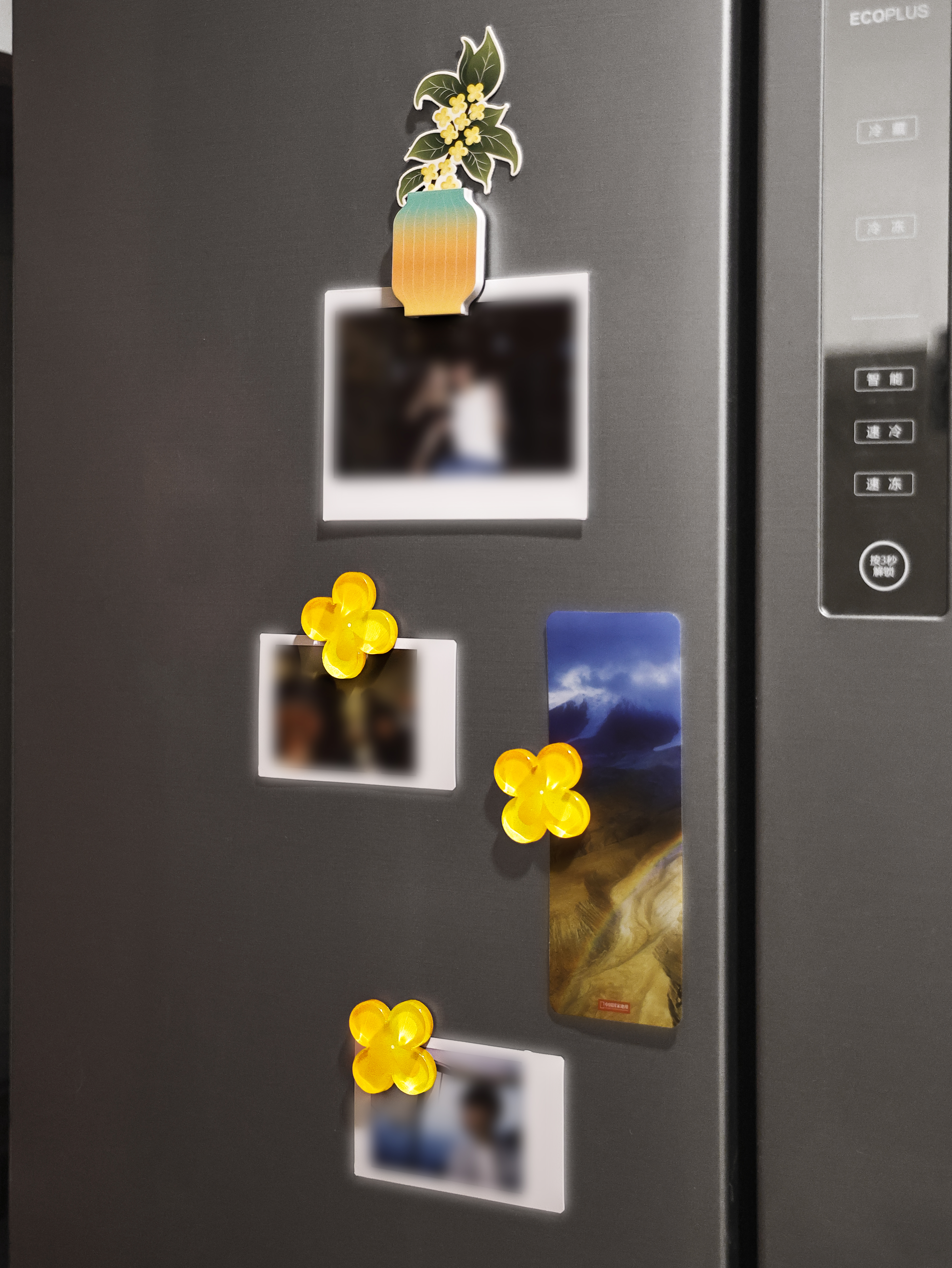 refrigerator magnet，osmanthus，