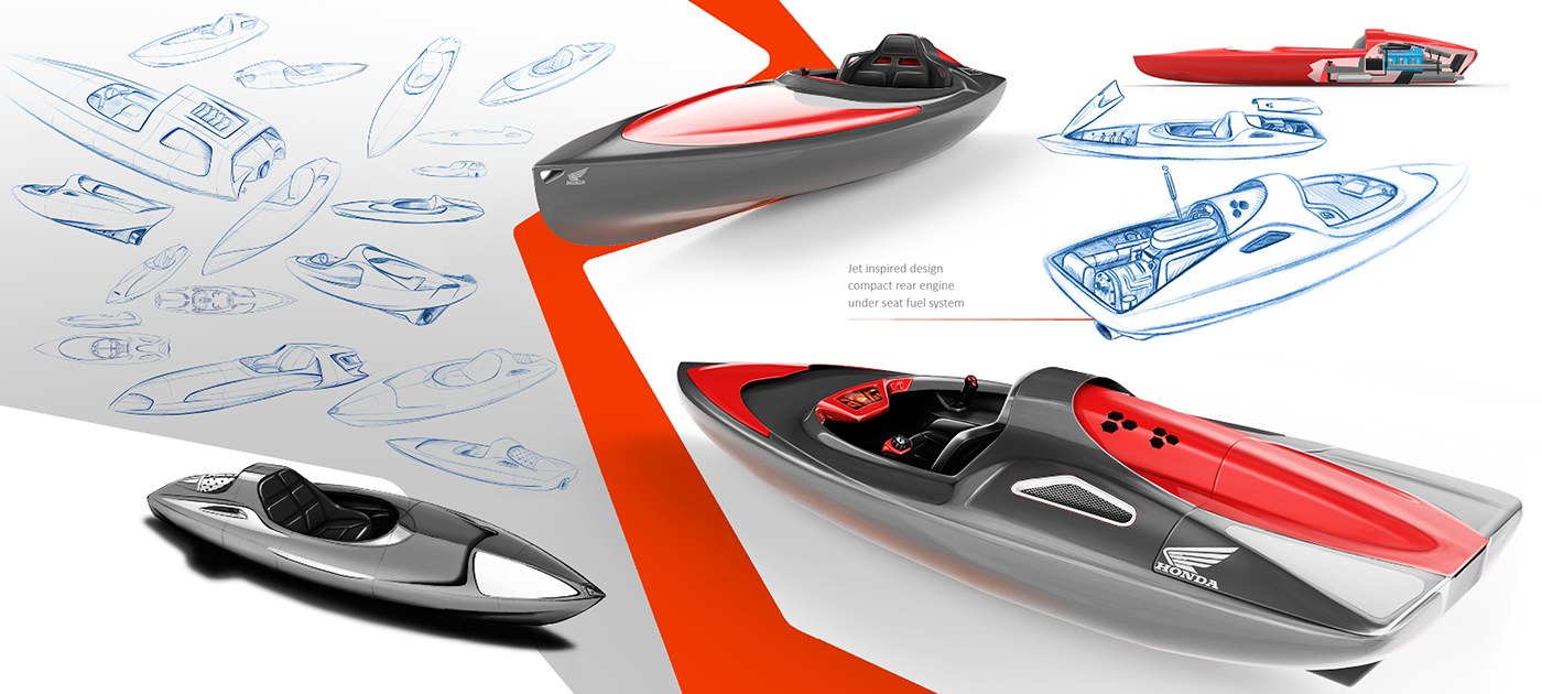 Honda Mosquito，light，yacht，Jet power，Ship branch，Portable，