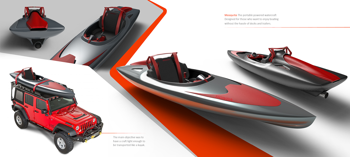 Honda Mosquito，light，yacht，Jet power，Ship branch，Portable，