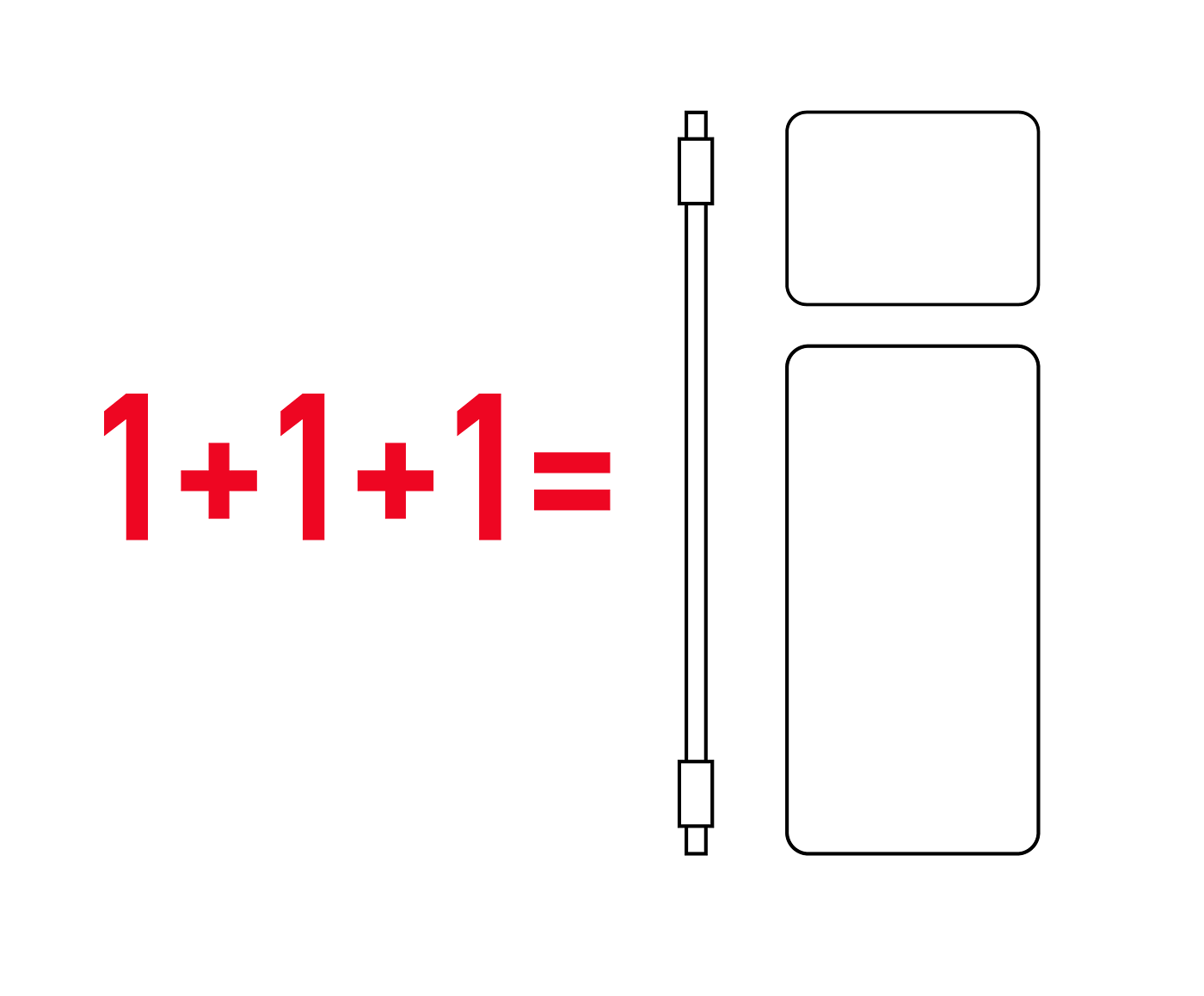 product design，portable battery，One plus，Flash，Good simple geometry，Design，Pouch 3-in -1，