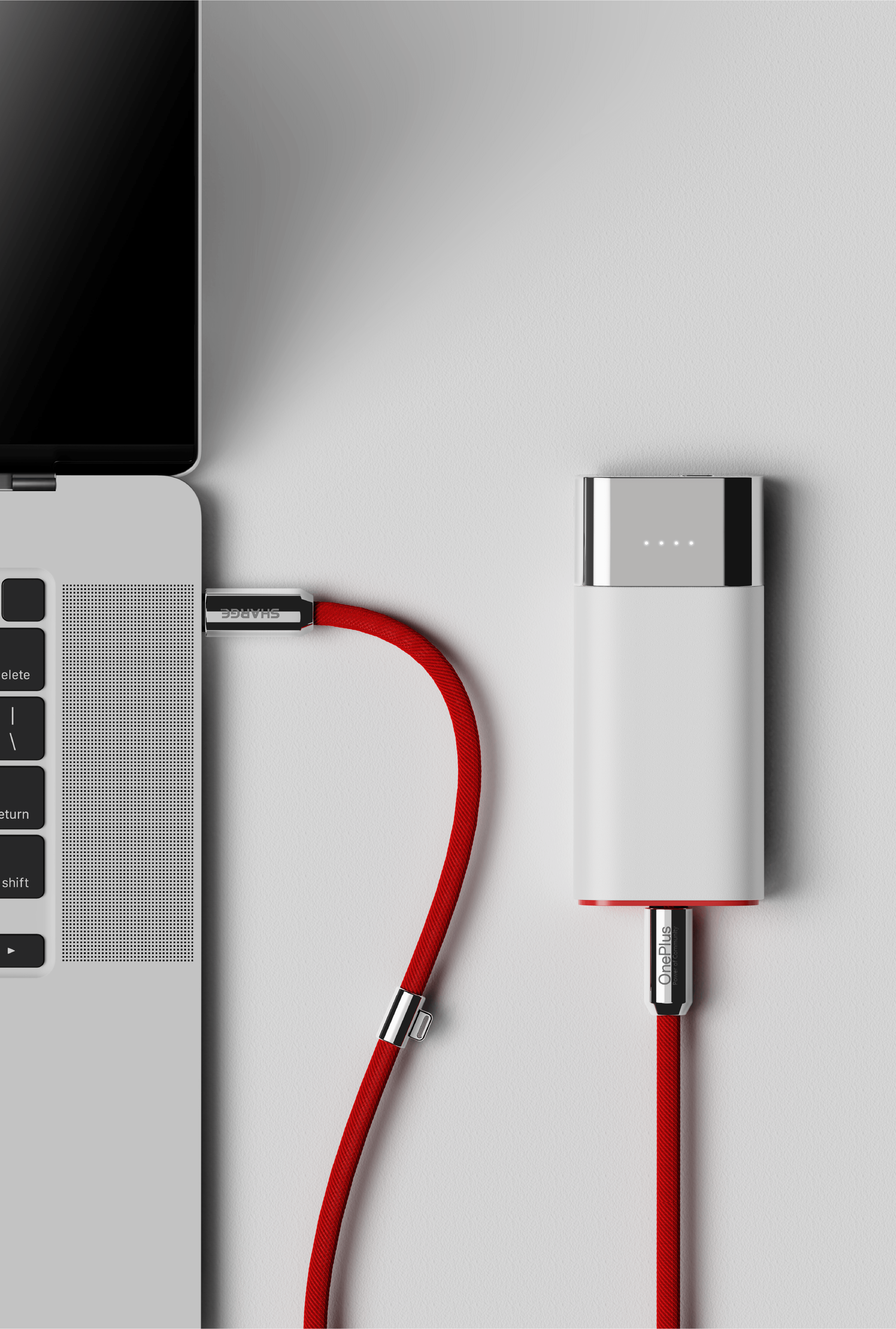 product design，portable battery，One plus，Flash，Good simple geometry，Design，Pouch 3-in -1，