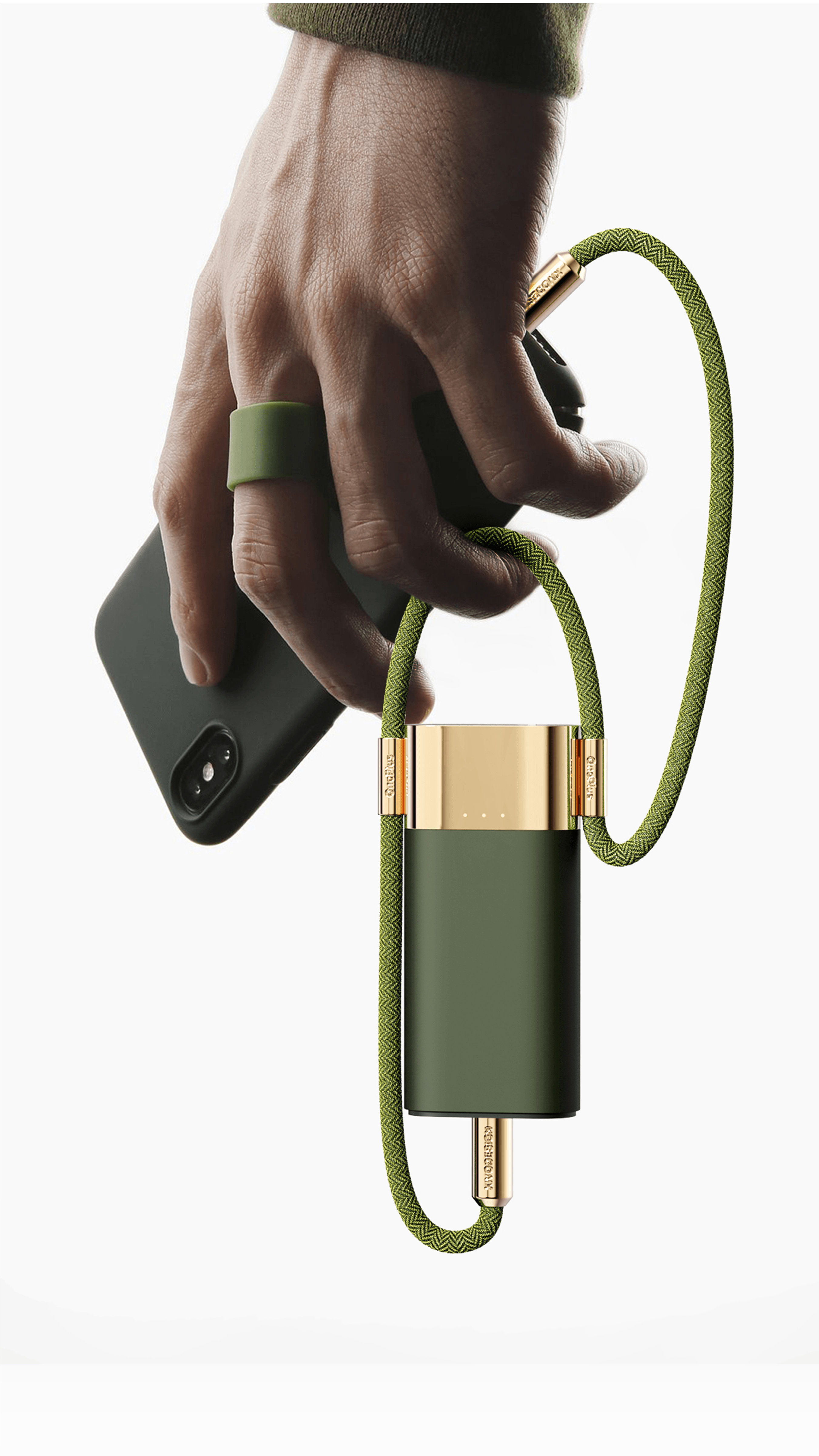 product design，portable battery，One plus，Flash，Good simple geometry，Design，Pouch 3-in -1，