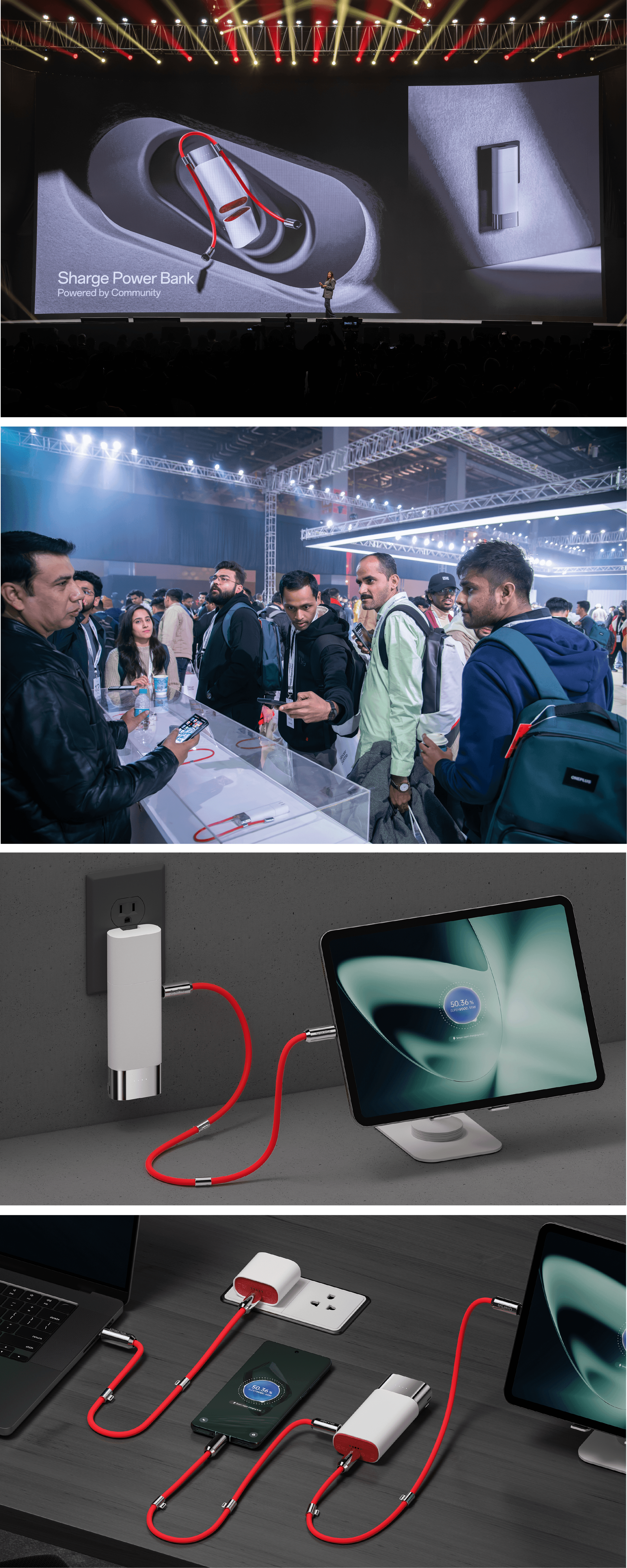 product design，portable battery，One plus，Flash，Good simple geometry，Design，Pouch 3-in -1，