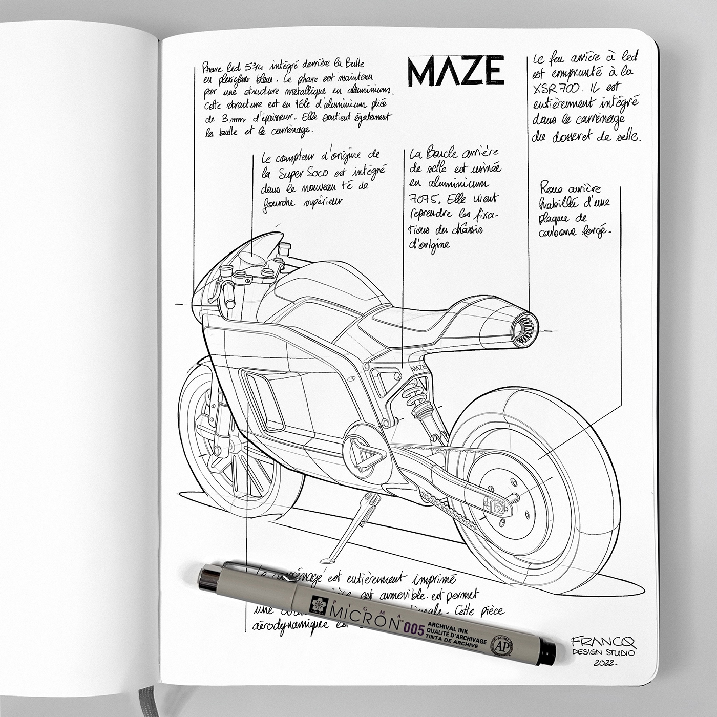 Maze，Motorcycle，tool，equipment，conceptual design，Render，