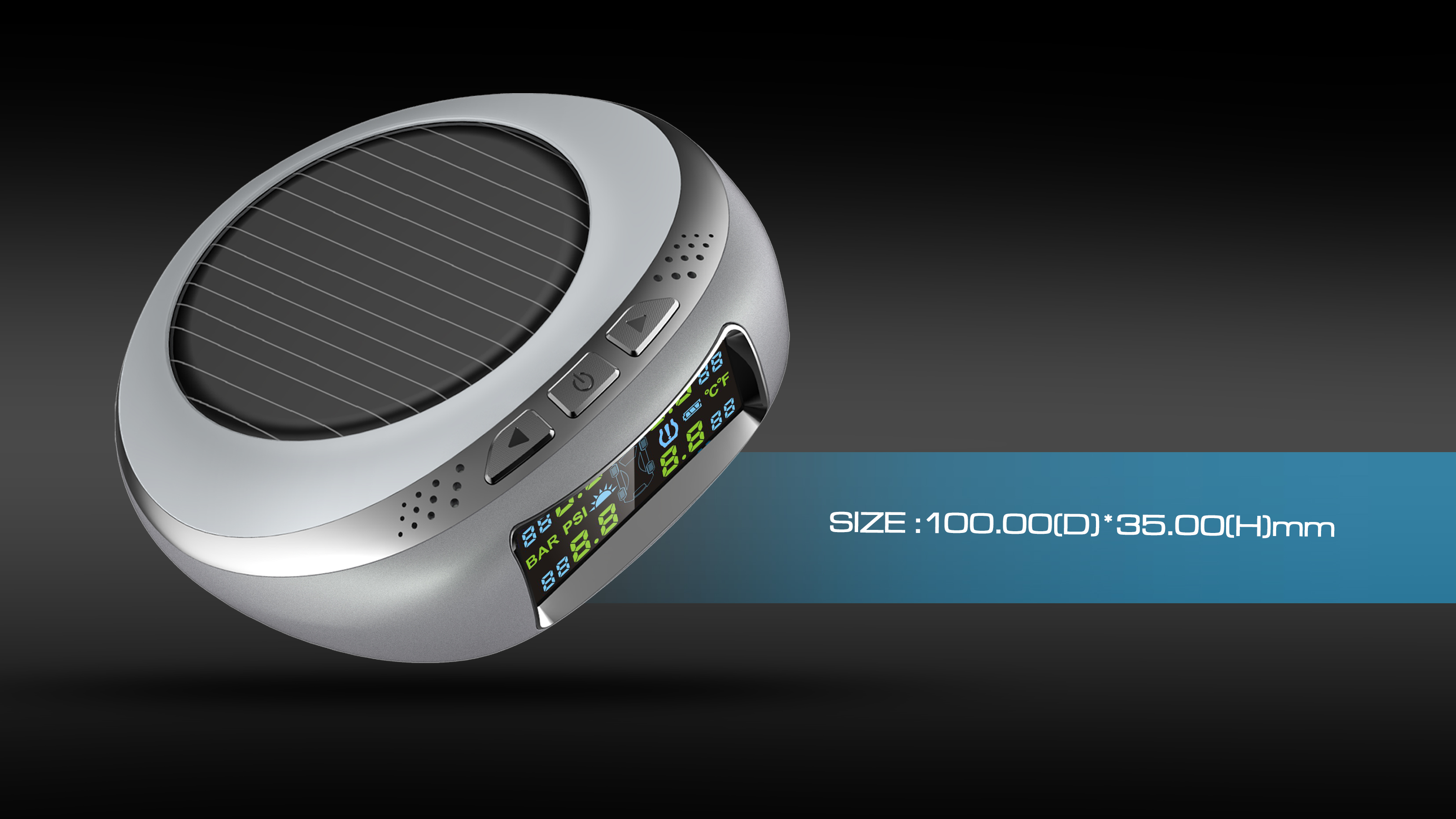 3D model，Automobile Tire Pressure Monitoring，Rendering renderings，