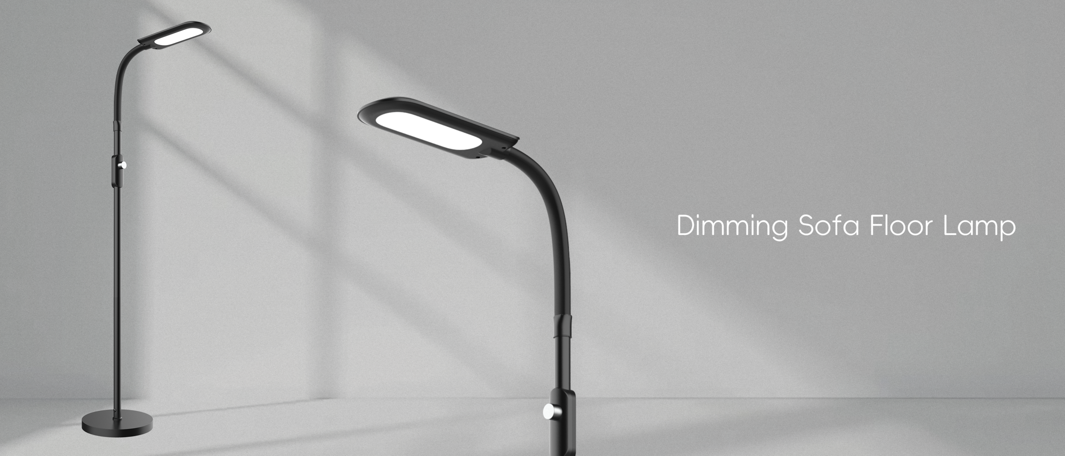 Floor lamp，Atmosphere lamp，GVVOO HOME: Sofa two-color floor lamp，LED floor lamp，